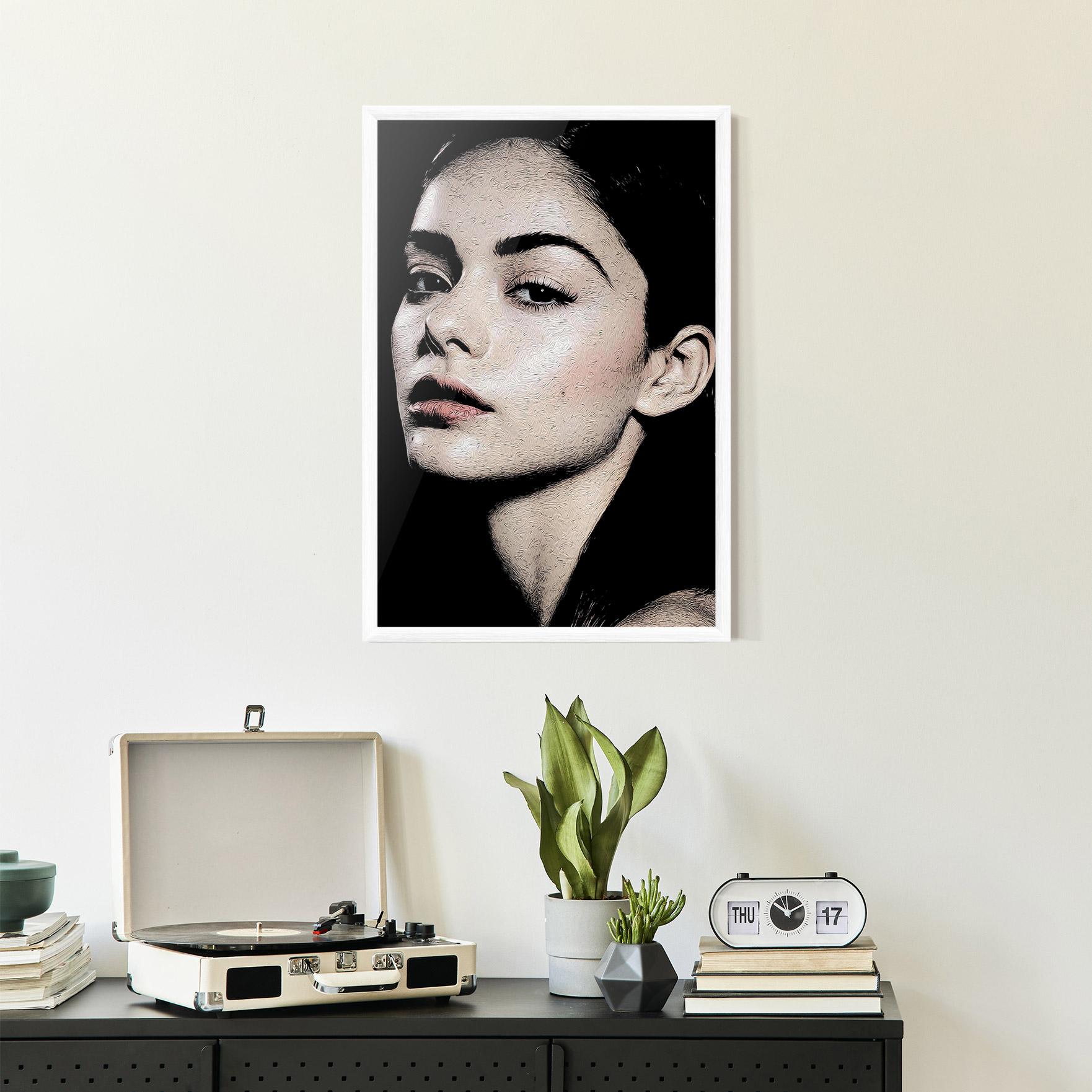 Poster Înrămat Pretty Portrait Girl mockup 2