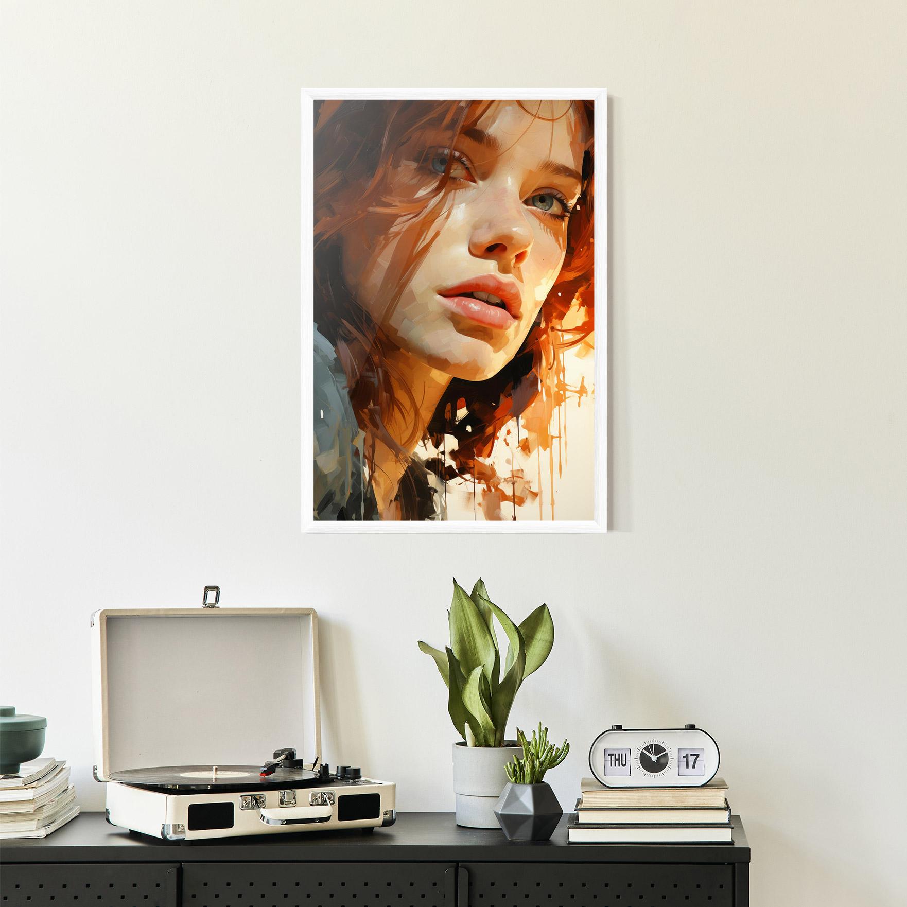 Poster Înrămat Pretty Woman Portrait mockup 2