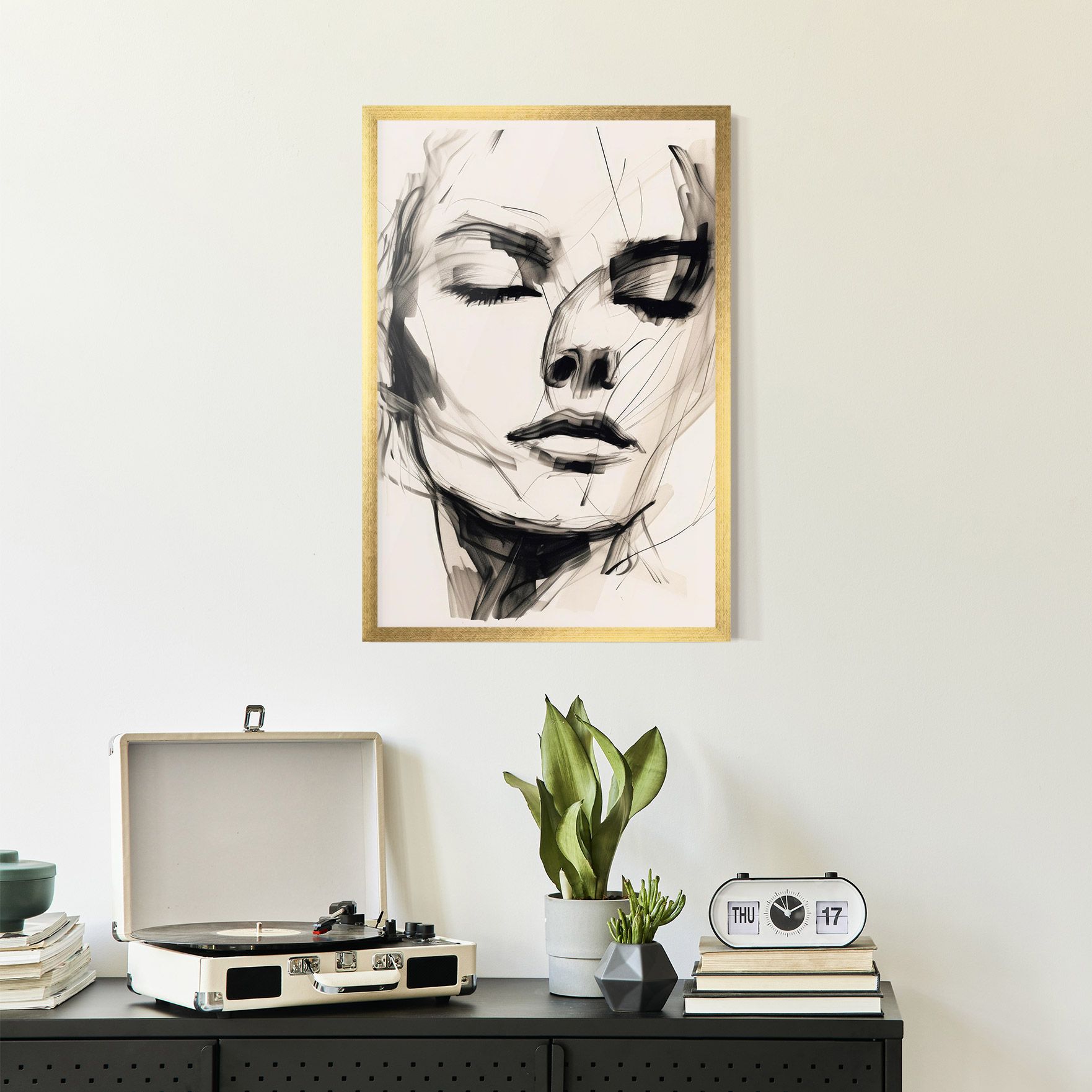 Continuous Line Woman mockup 2