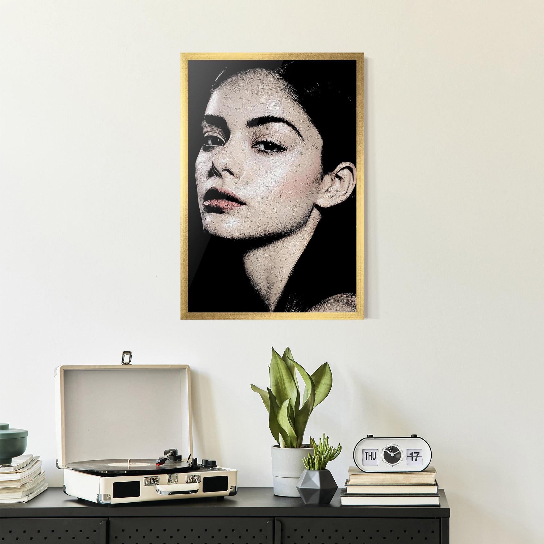 Poster Înrămat Pretty Portrait Girl mockup 2