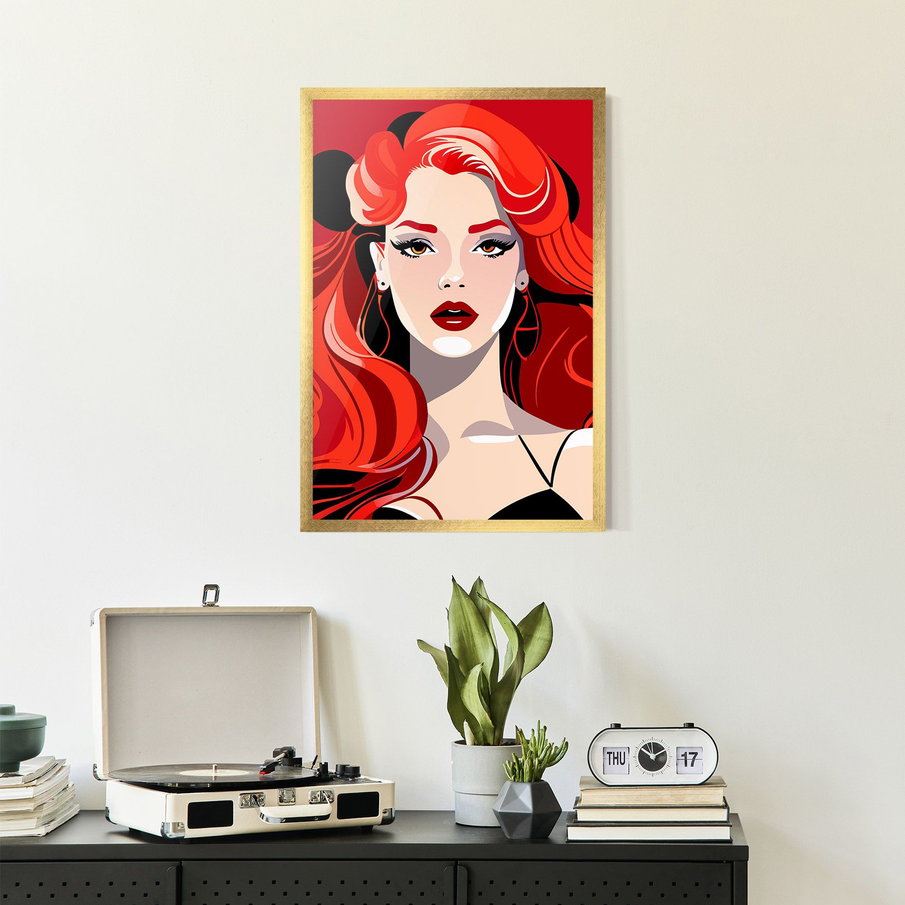 Red Hair Portrait mockup 2