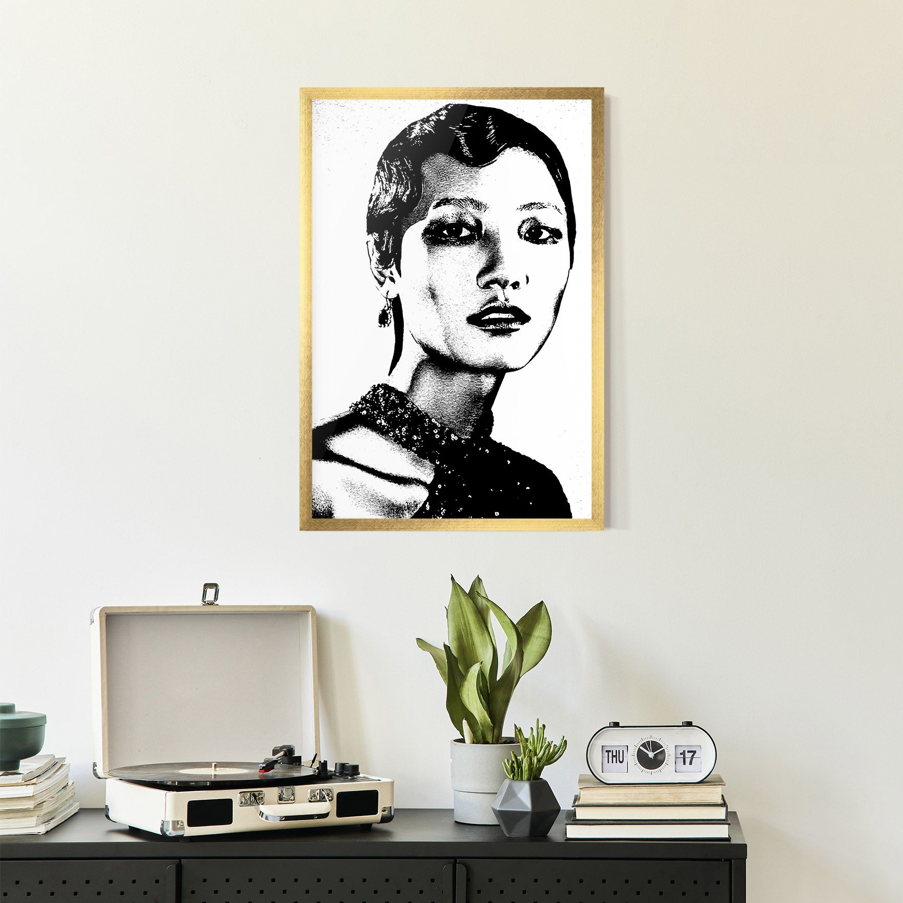 White Black Portrait mockup 2