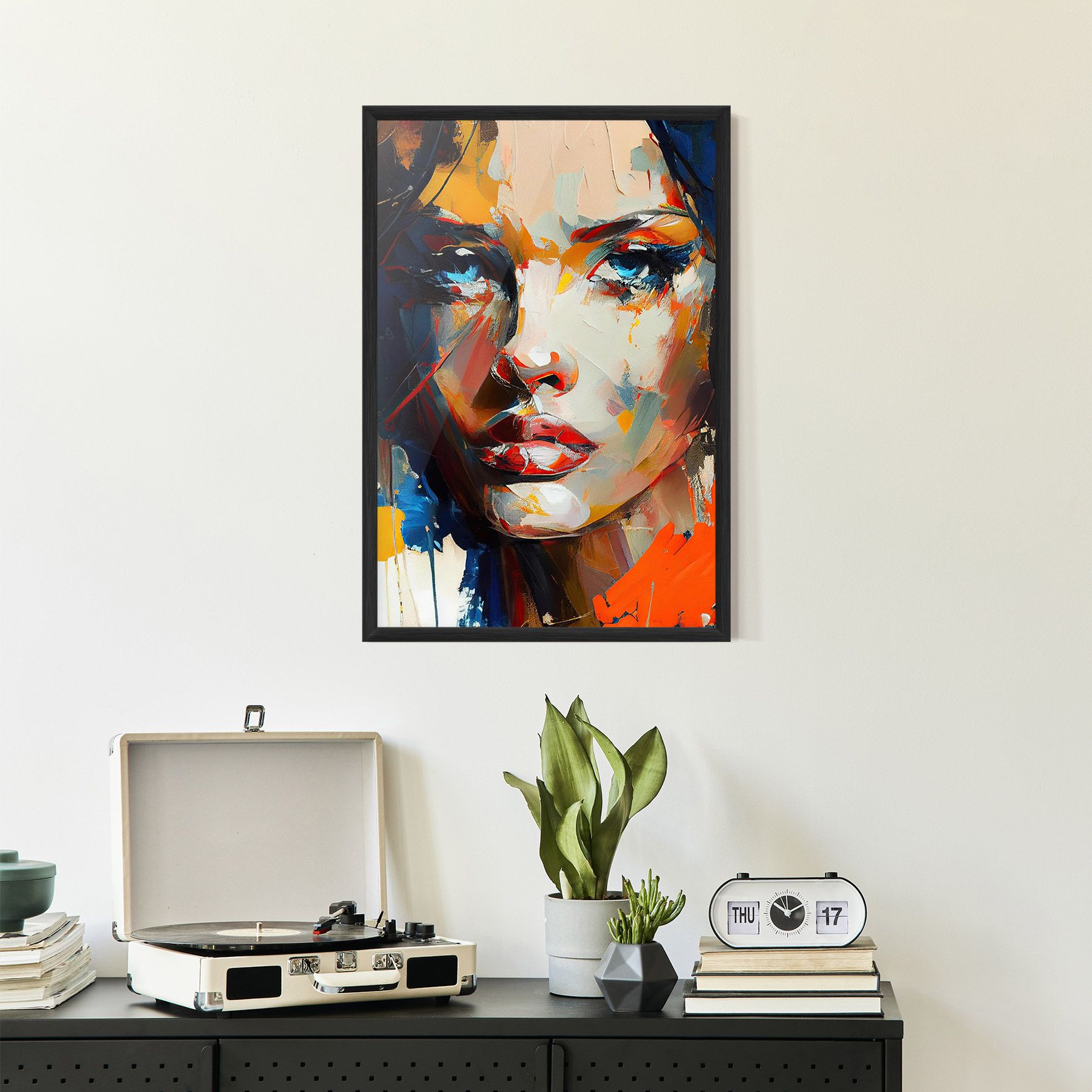 Beautiful Brunette Woman mockup 2