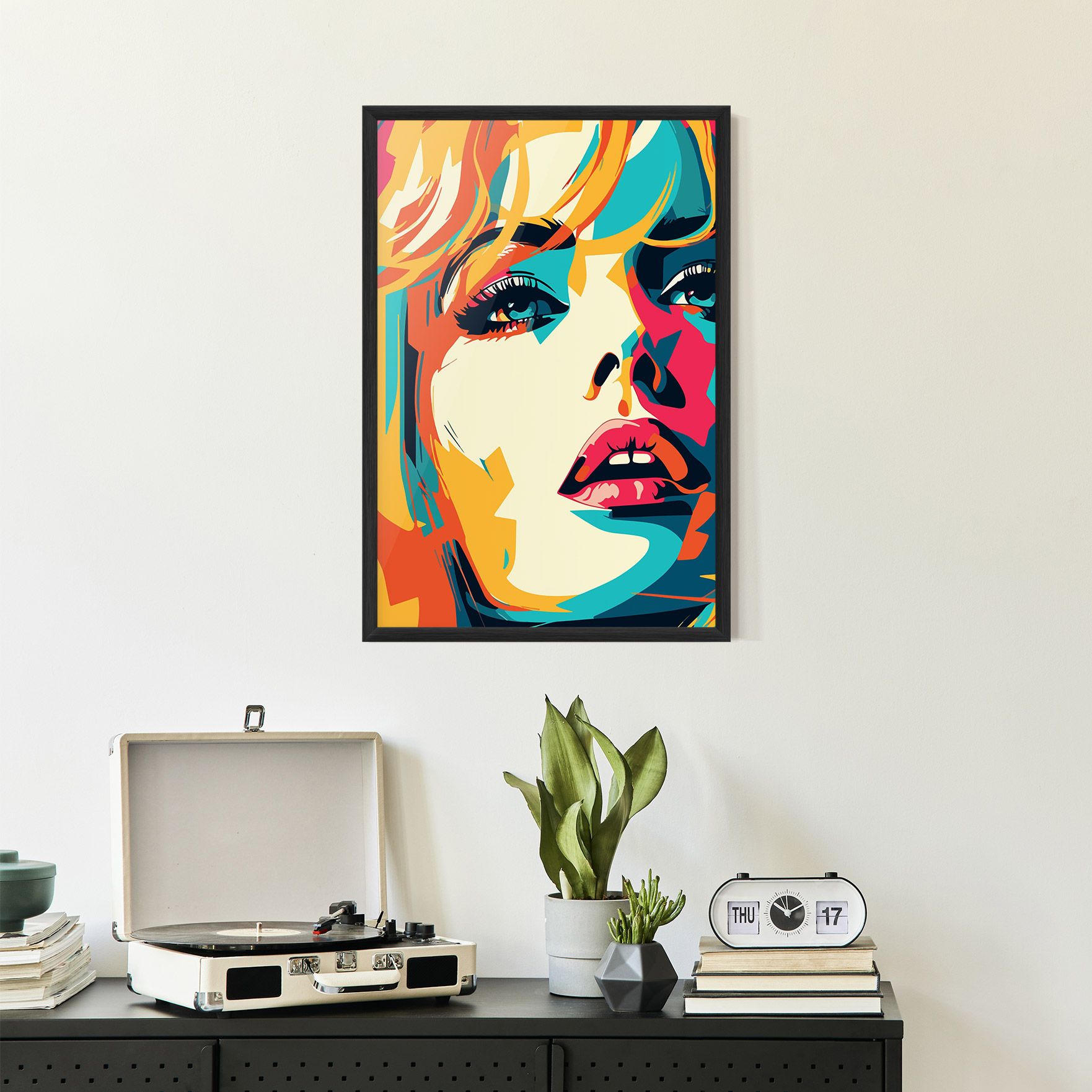 Blonde Girl Portrait mockup 2