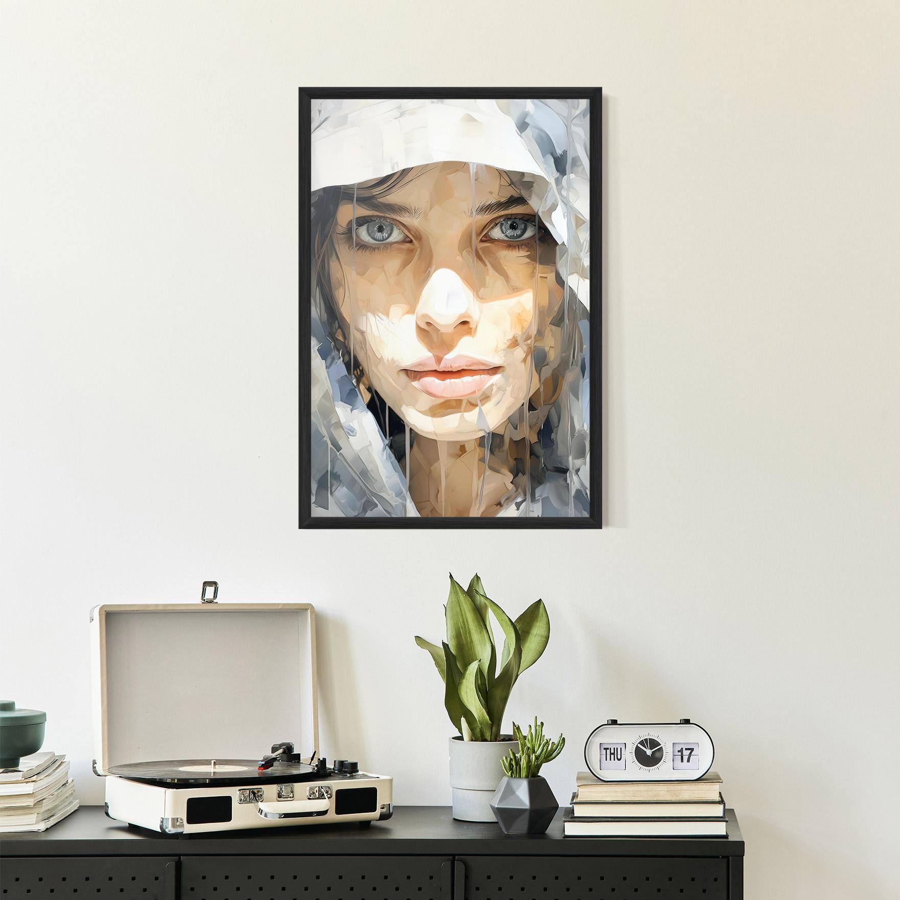 Poster Înrămat Close Up Portrait mockup 2