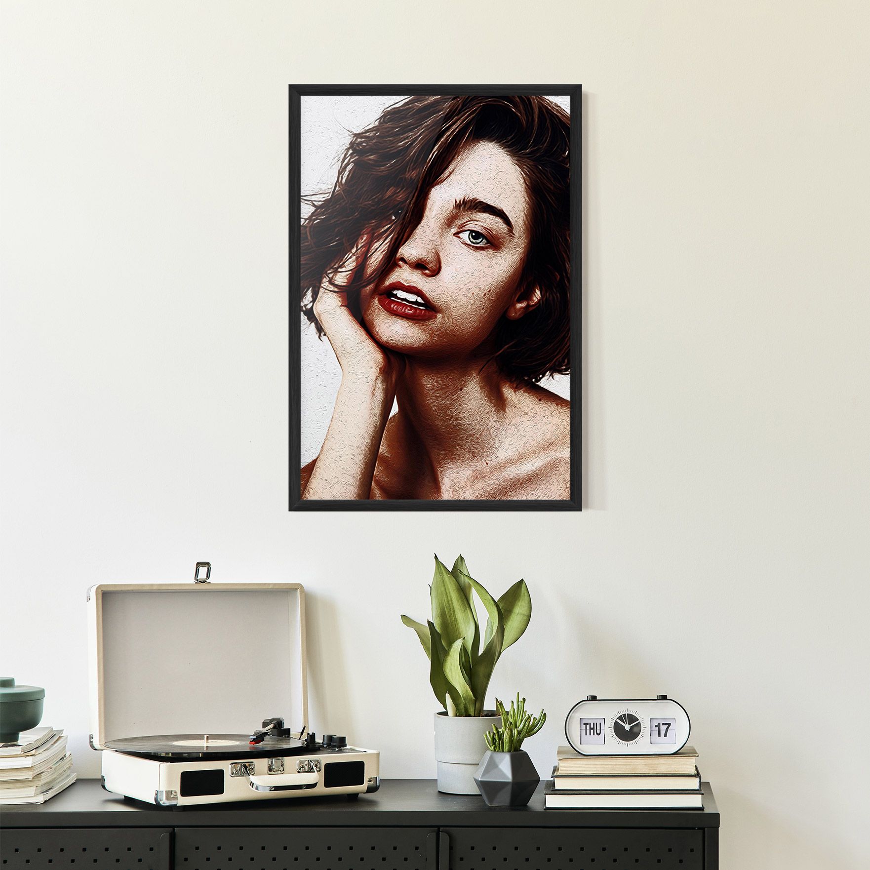 Grey Eye Portrait mockup 2