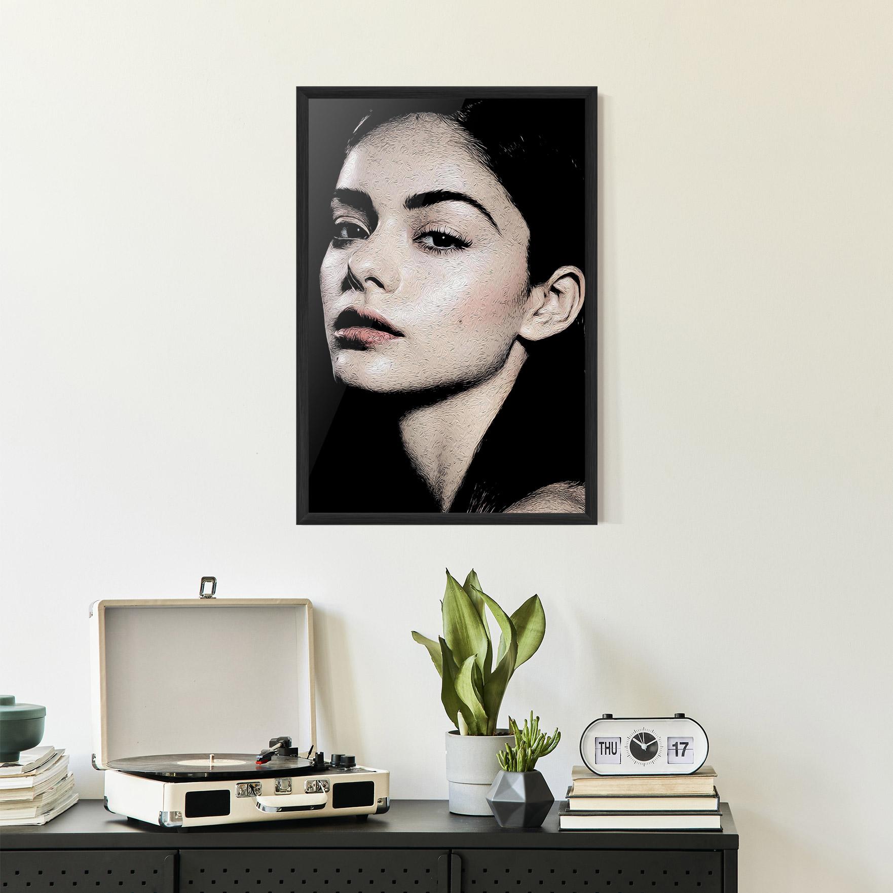 Poster Înrămat Pretty Portrait Girl mockup 2