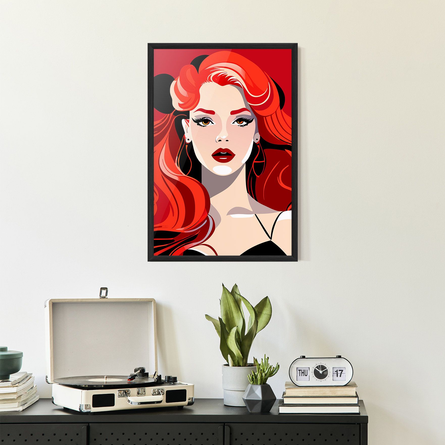 Red Hair Portrait mockup 2