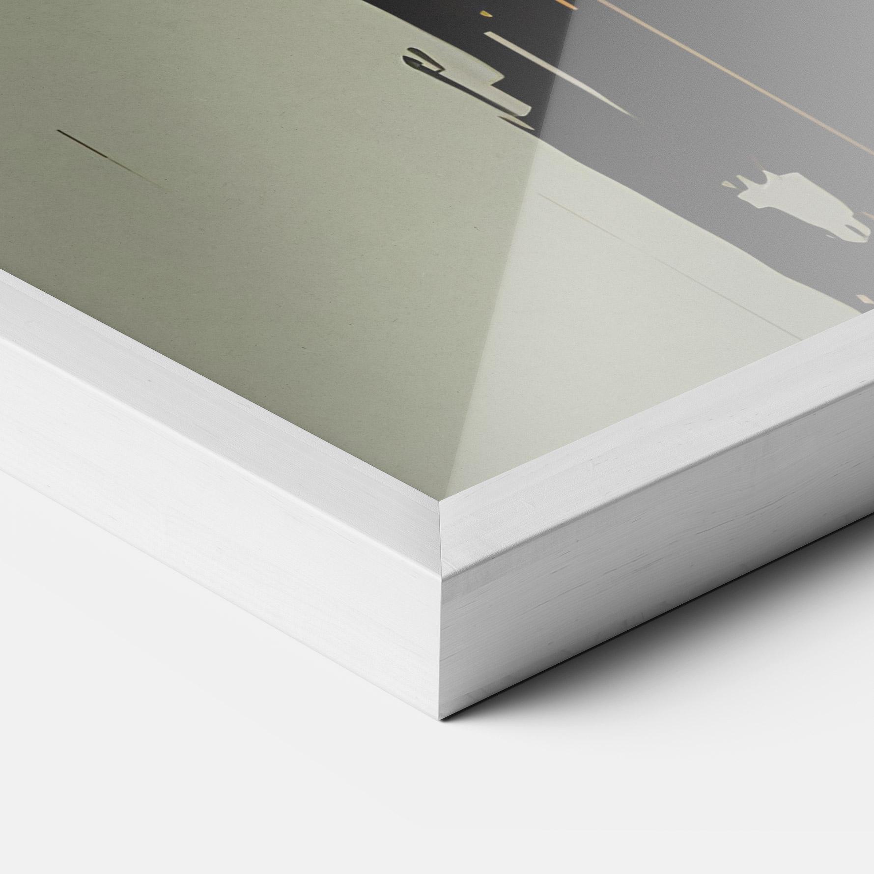 Poster Înrămat Apologetic Face mockup 3