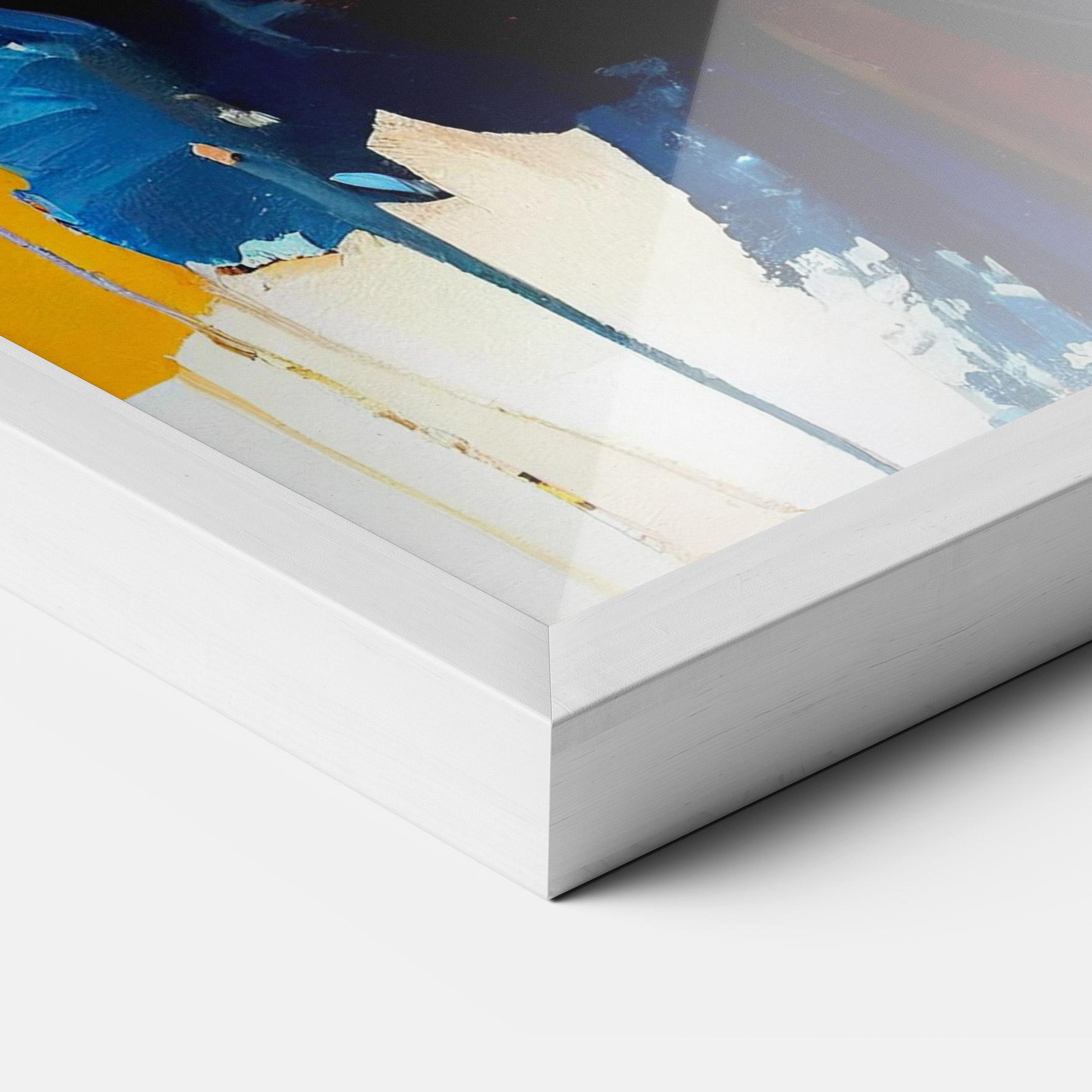 Poster Înrămat Beautiful Brunette Woman mockup 3