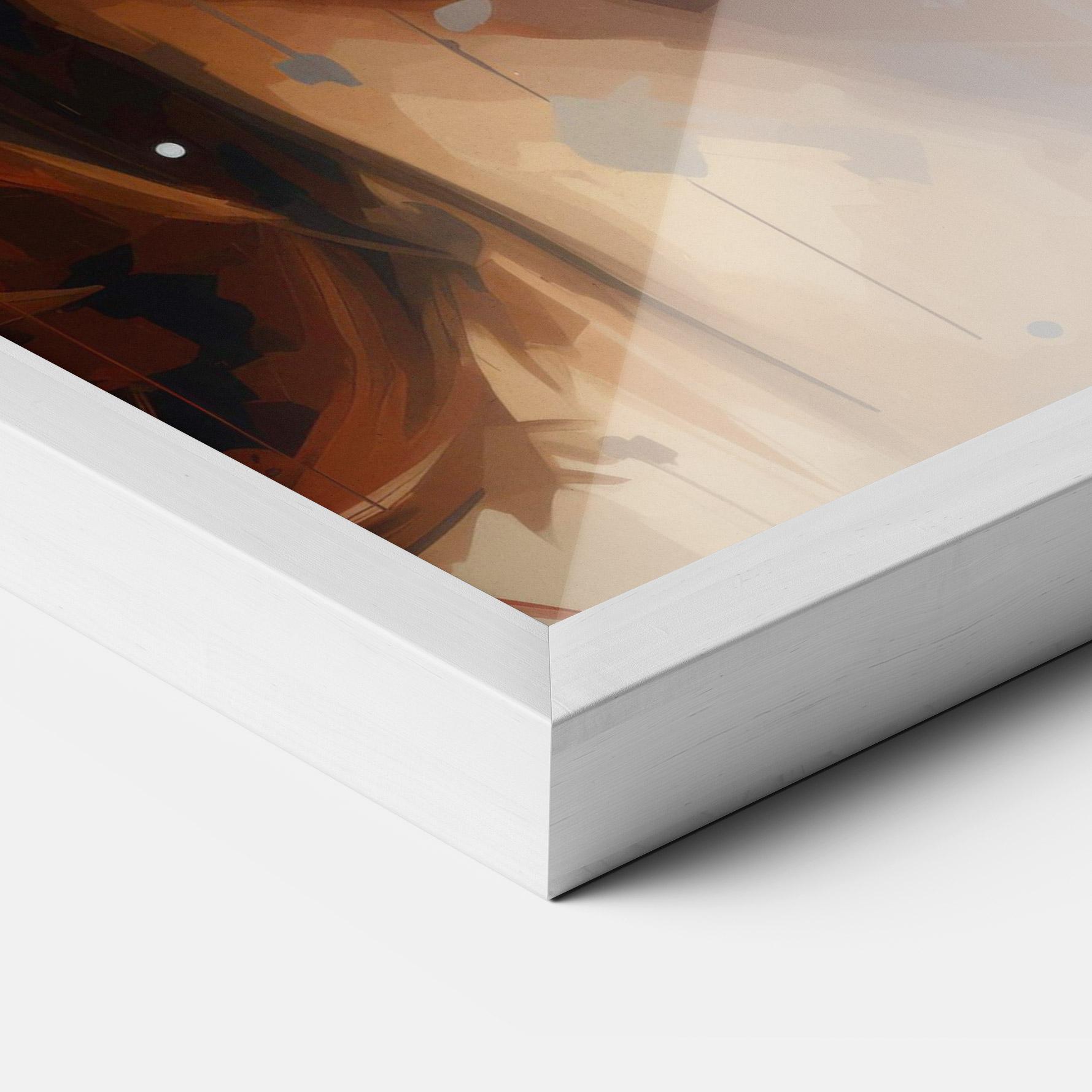 Poster Înrămat Close Up Look Portrait mockup 3