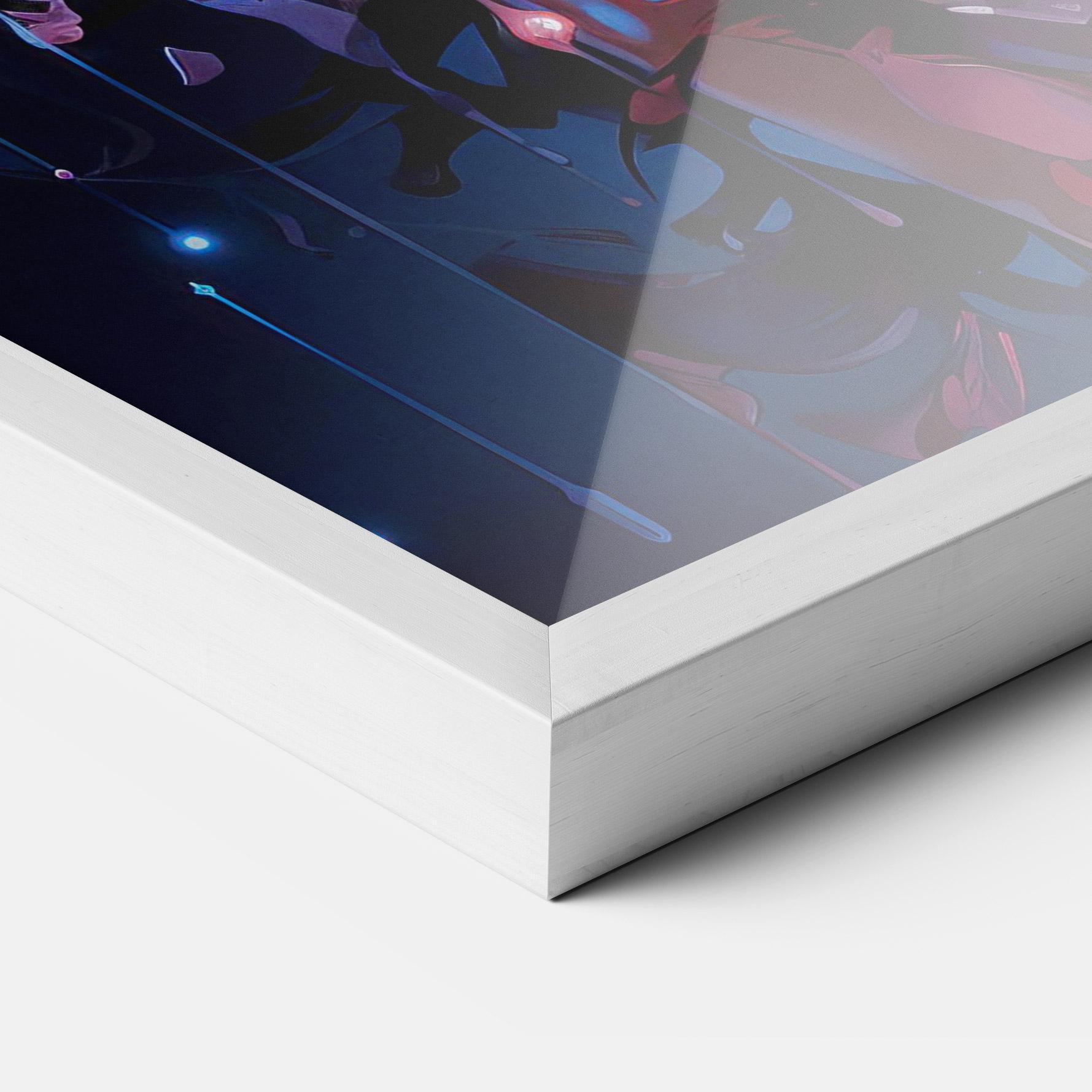 Poster Înrămat Cute Purple Girl mockup 3