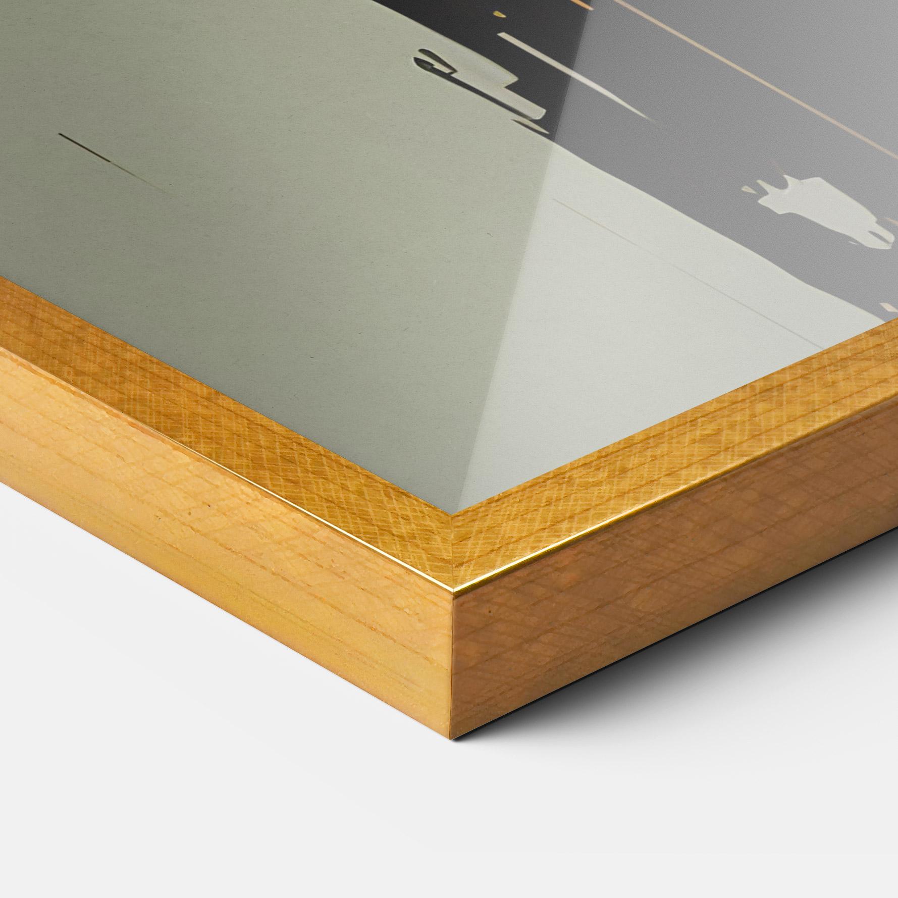 Poster Înrămat Apologetic Face mockup 3