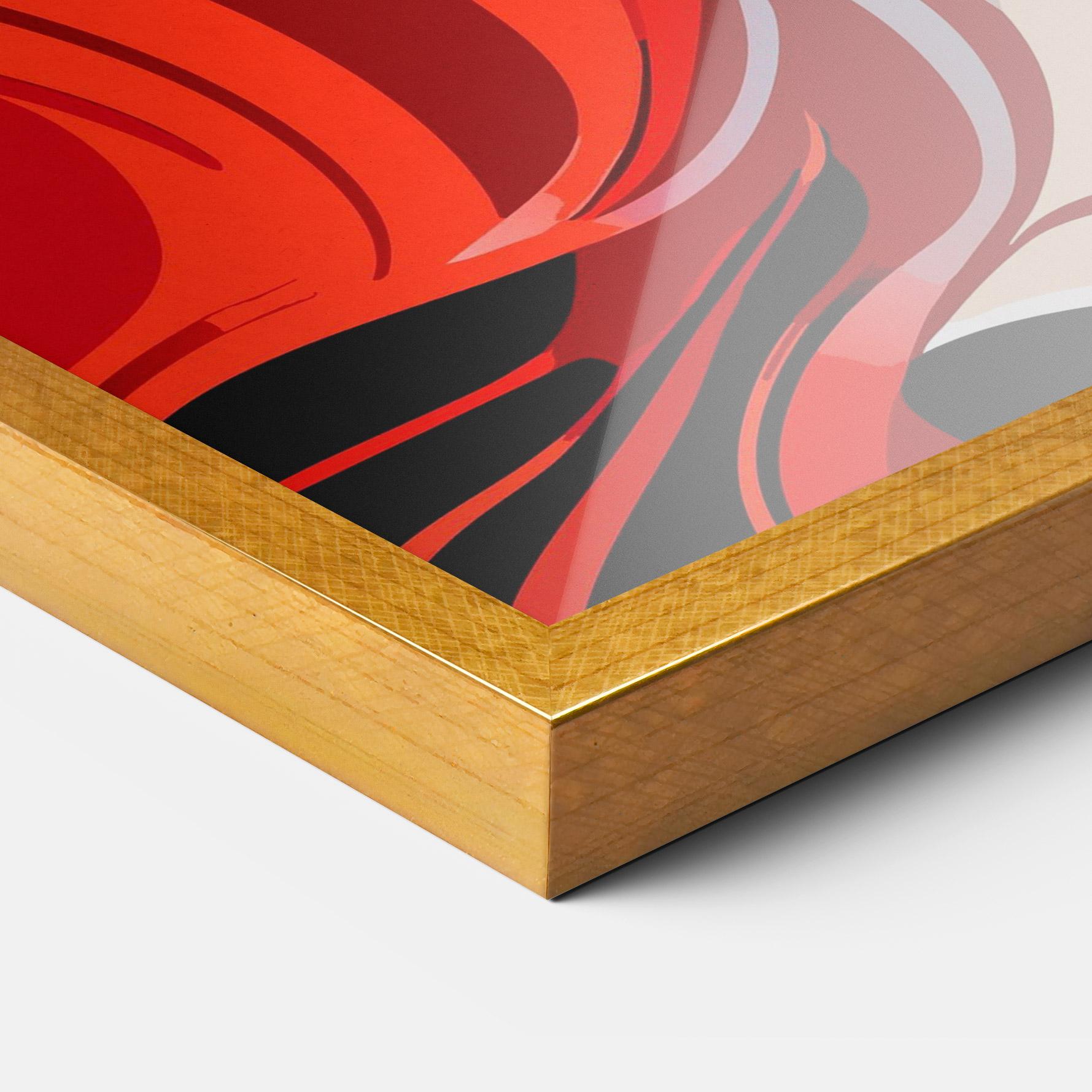 Poster Înrămat Red Hair Portrait mockup 3