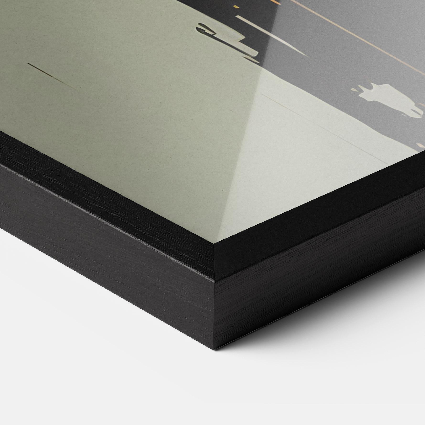 Poster Înrămat Apologetic Face mockup 3