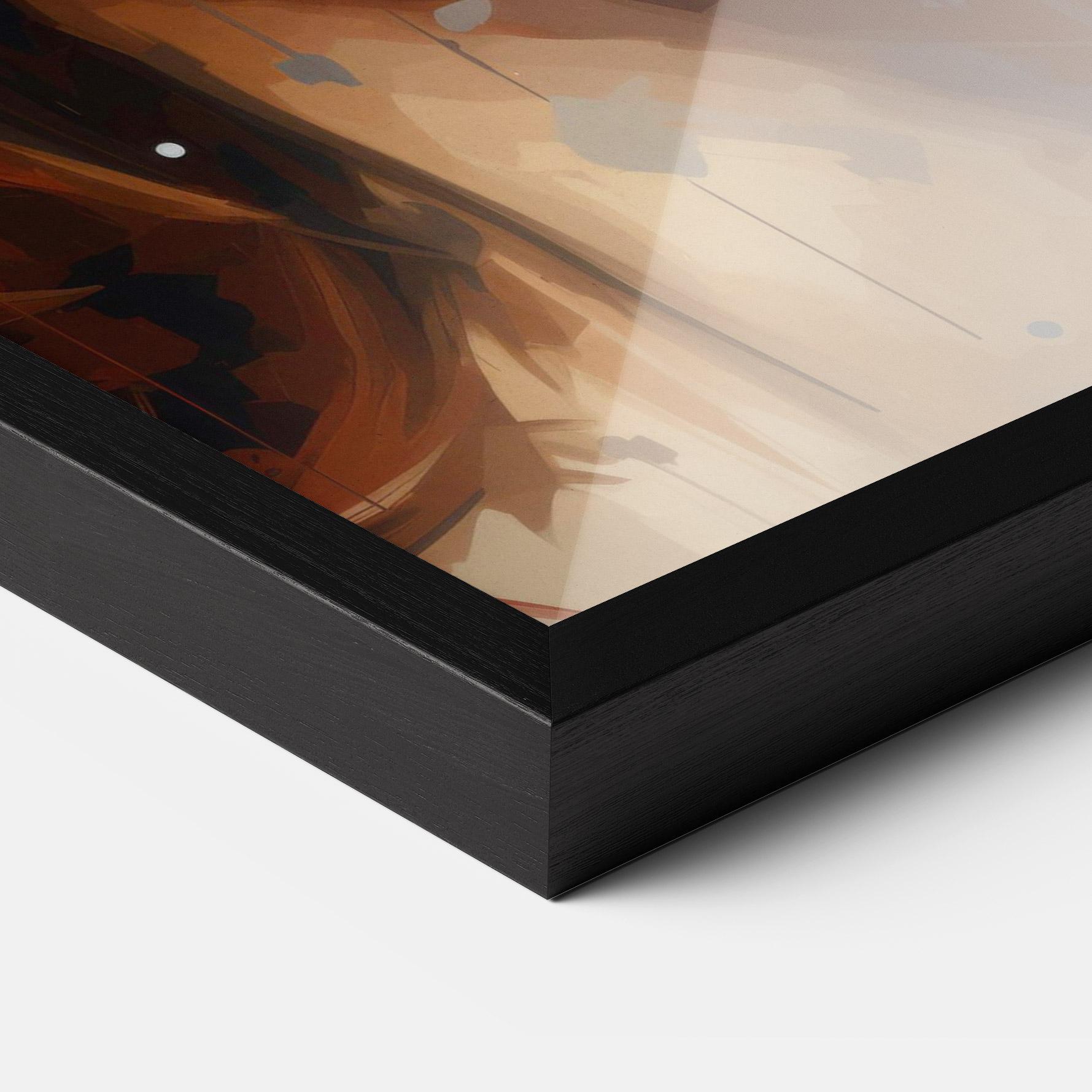 Poster Înrămat Close Up Look Portrait mockup 3