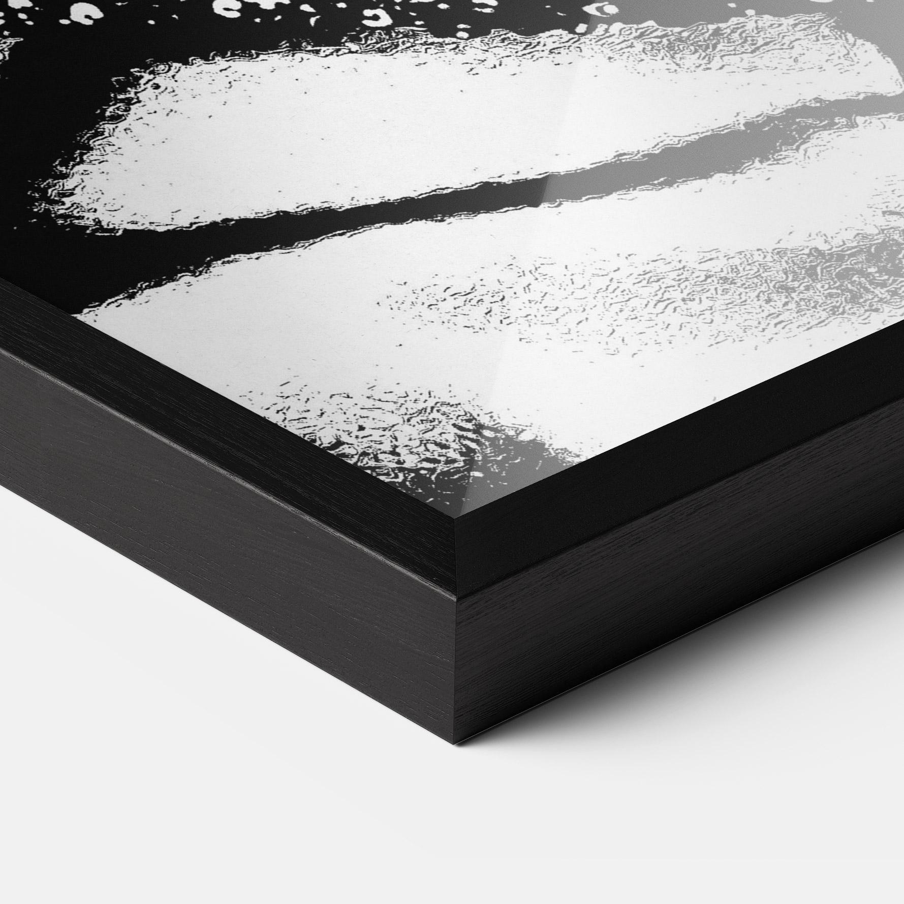 Poster Înrămat White Black Portrait mockup 3