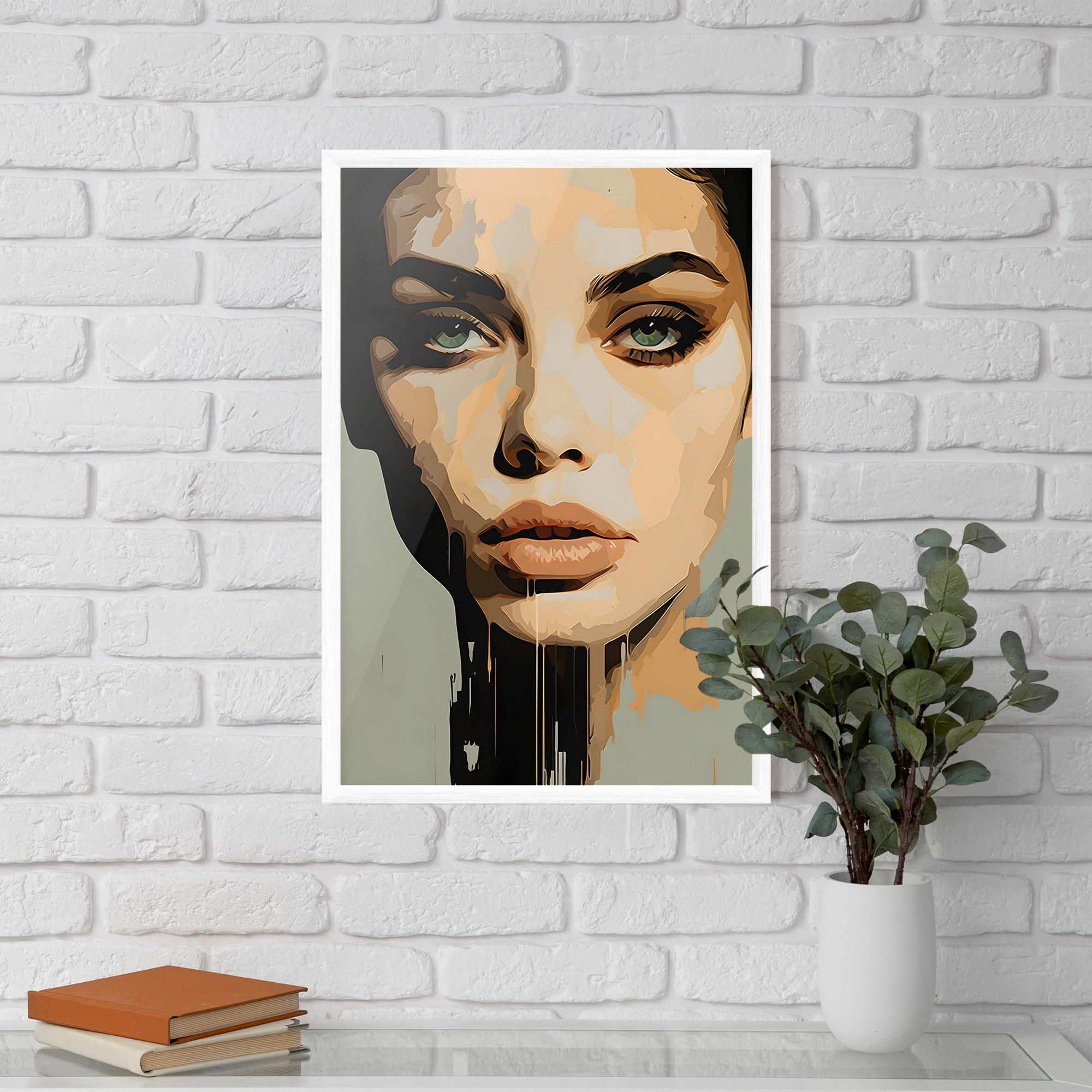 Poster Înrămat Apologetic Face mockup 5