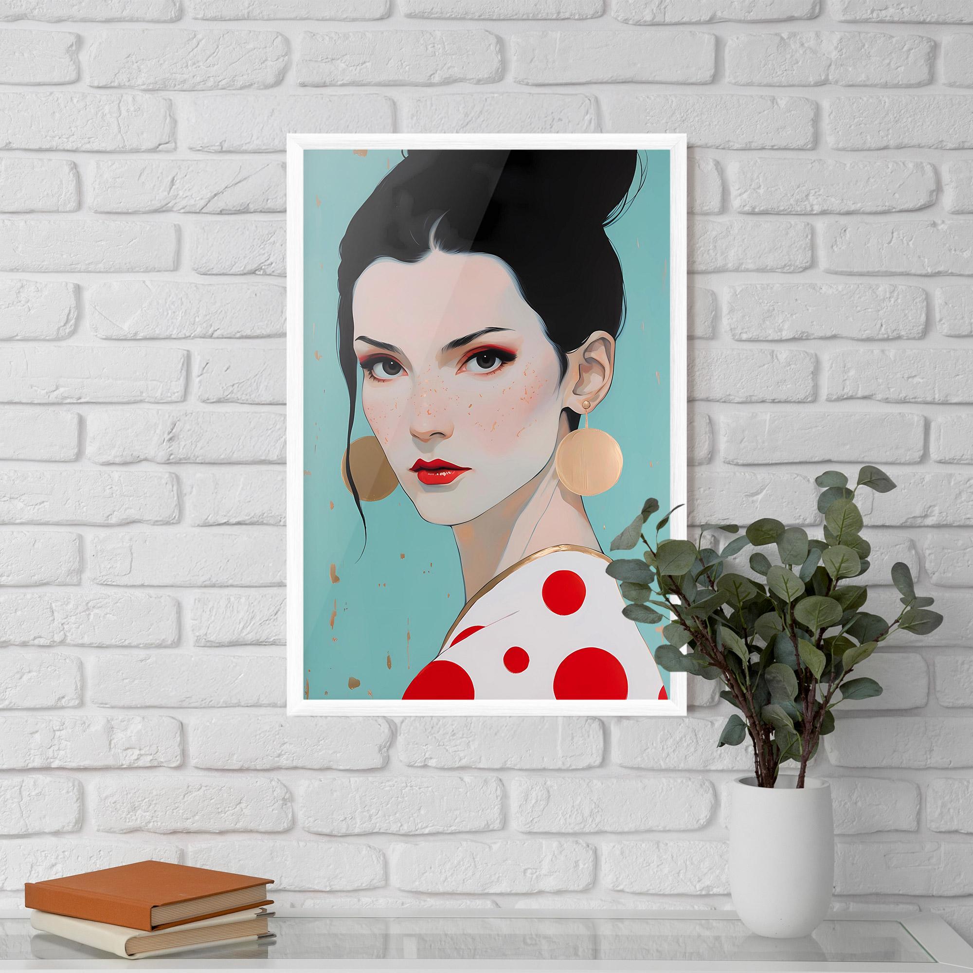 Poster Înrămat Asian Style Portrait mockup 5