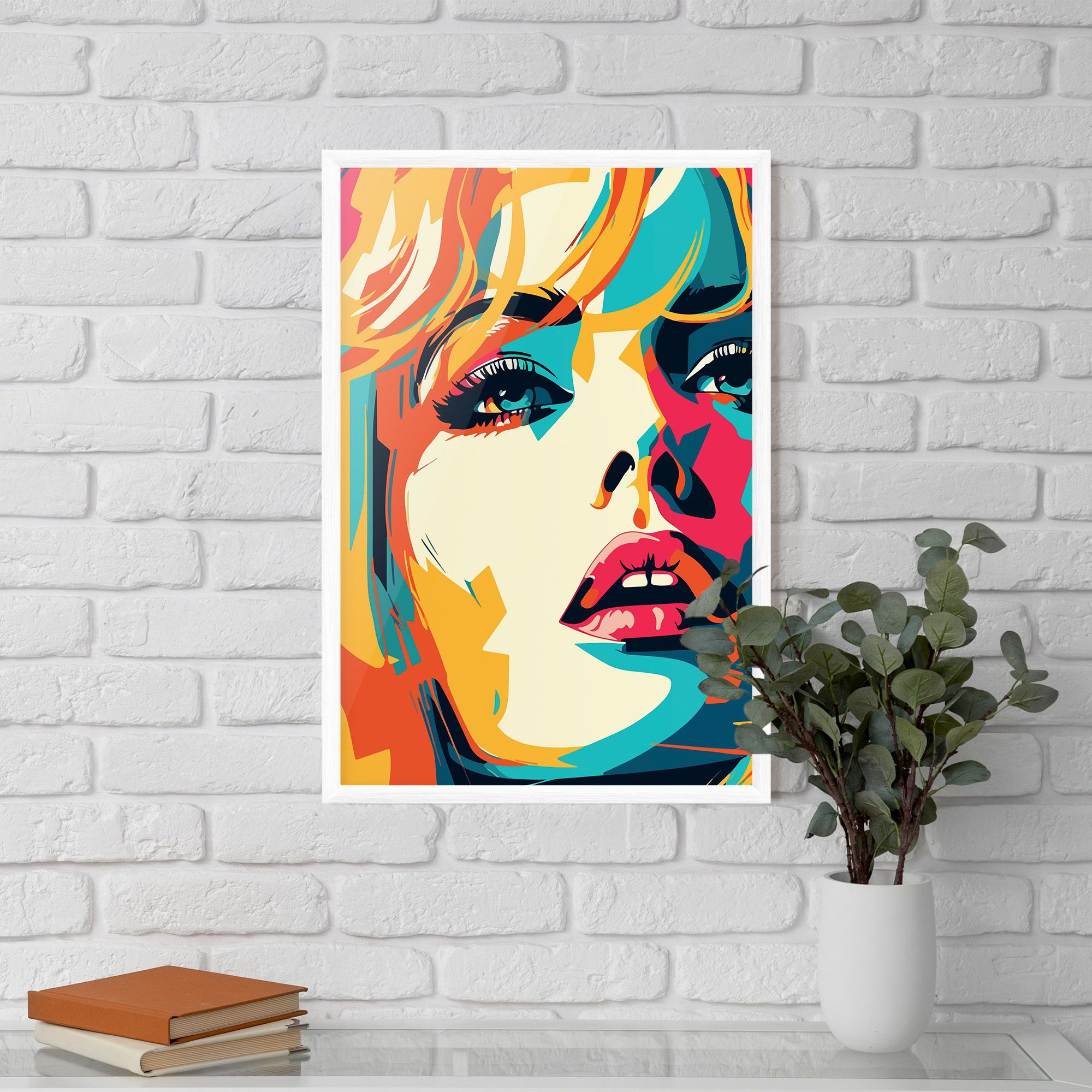 Blonde Girl Portrait mockup 5