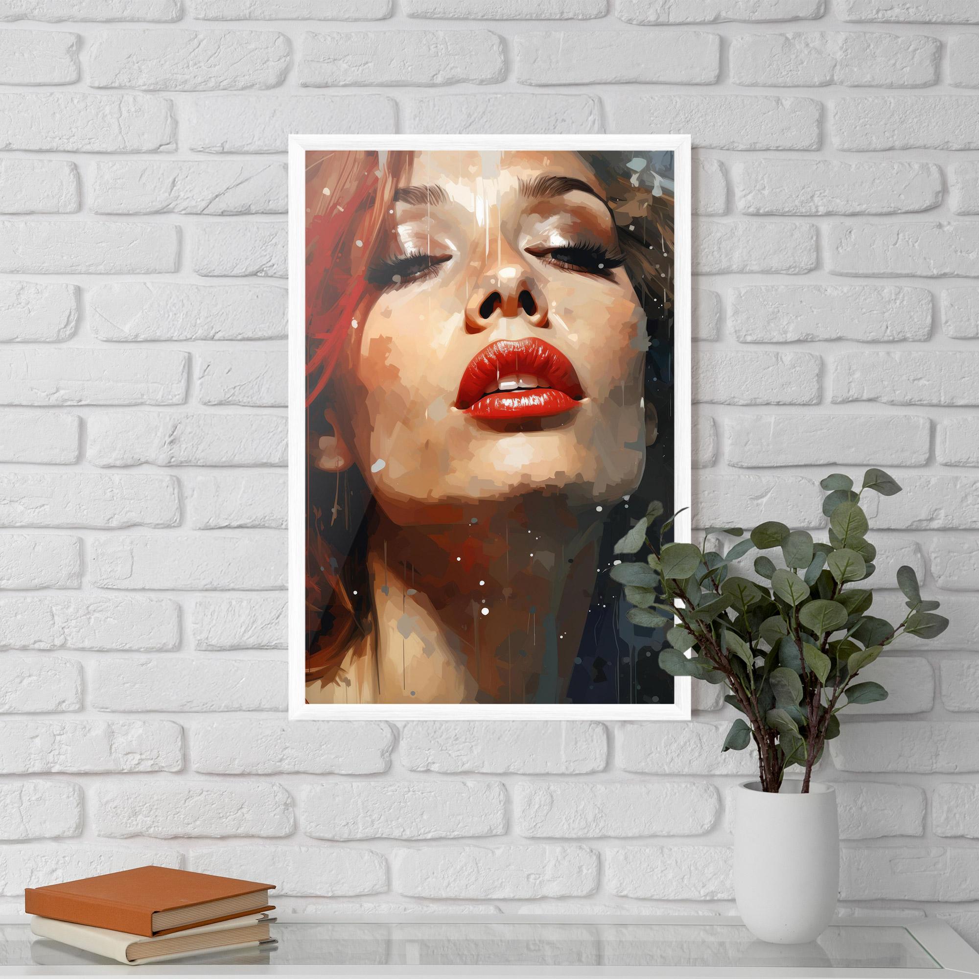 Poster Înrămat Close Up Look Portrait mockup 5