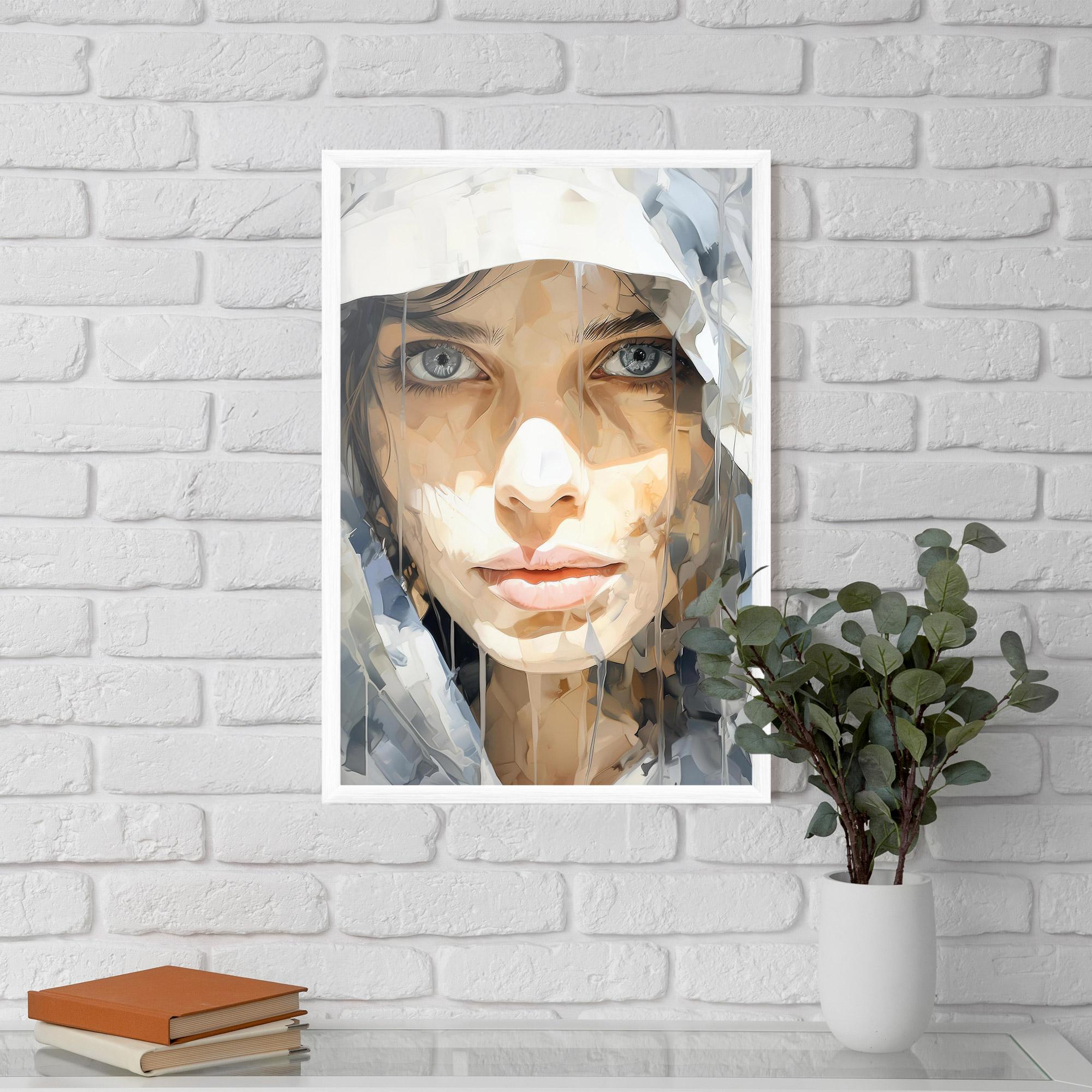 Poster Înrămat Close Up Portrait mockup 5