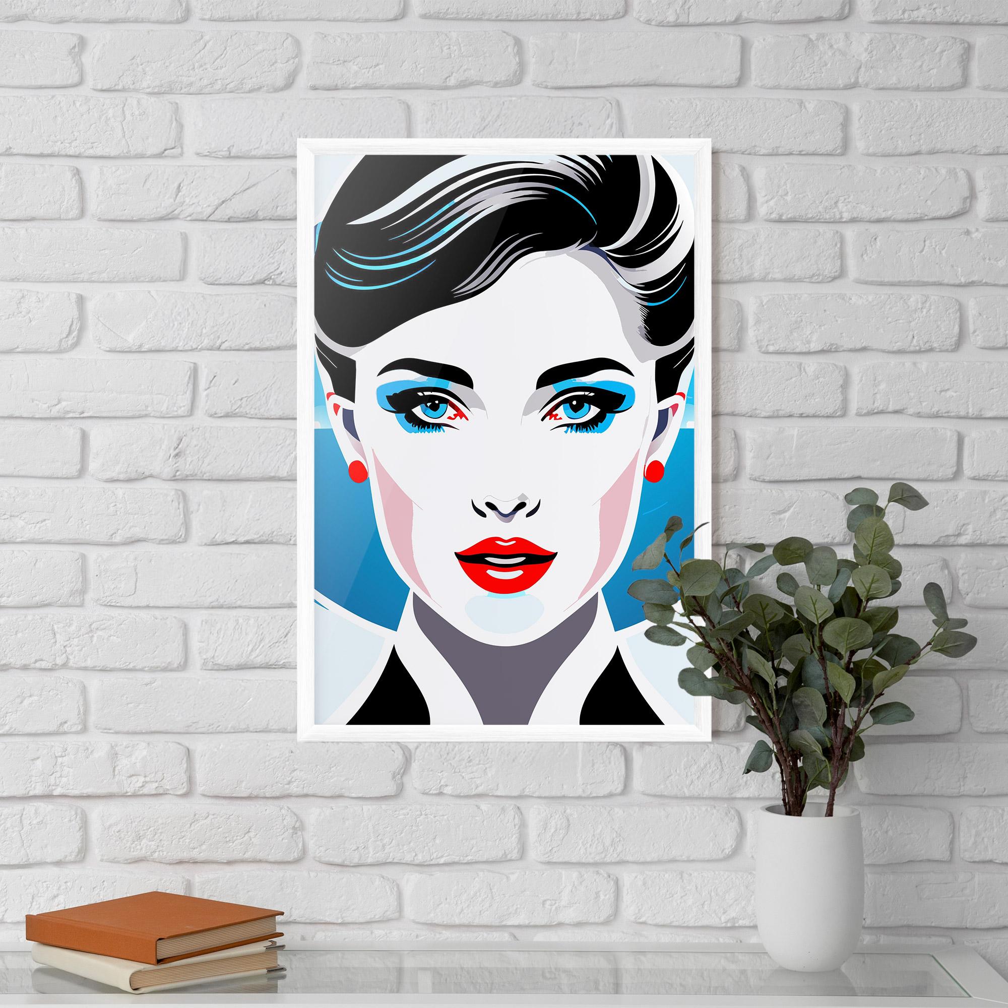 Poster Înrămat Smart Woman Portrait mockup 5
