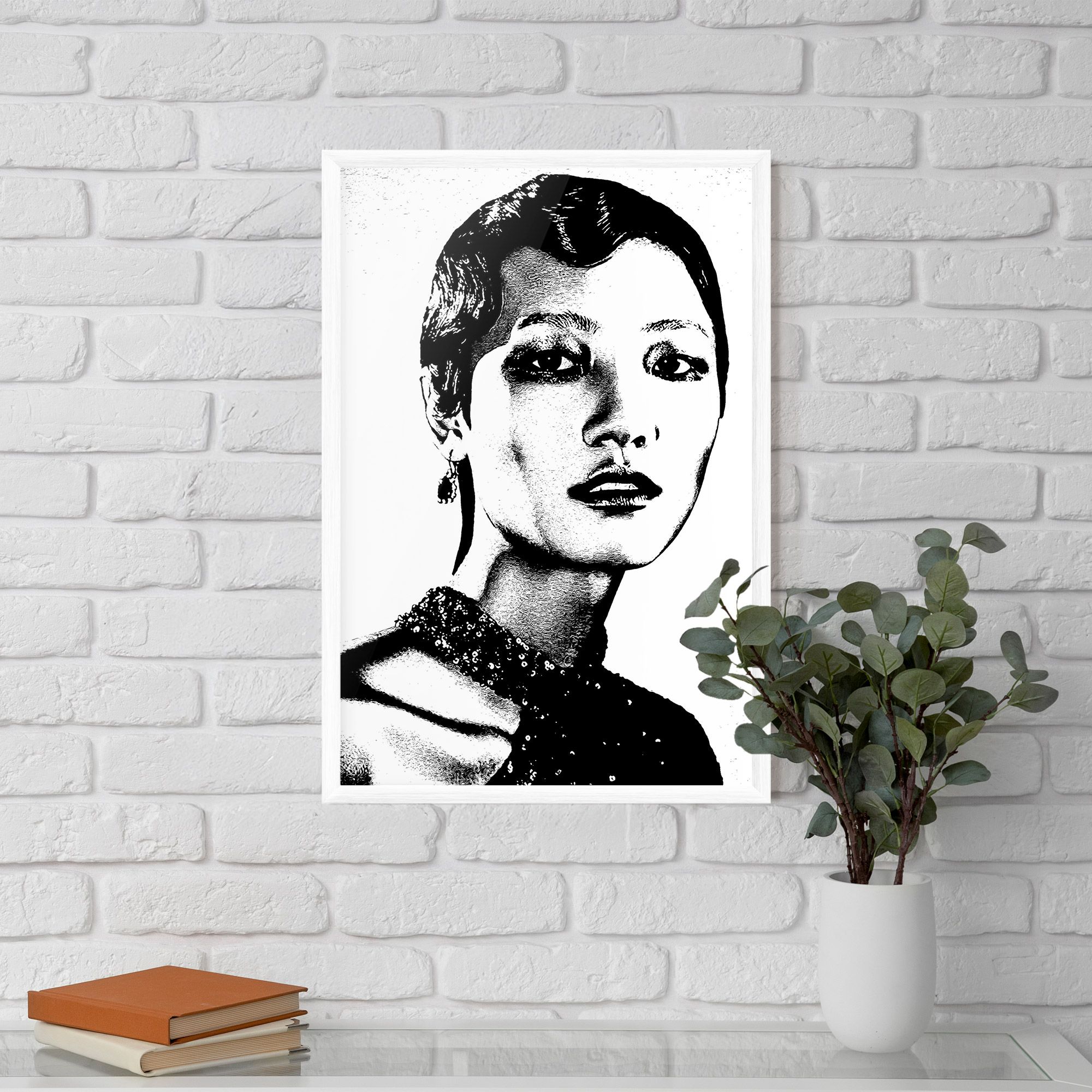 White Black Portrait mockup 5