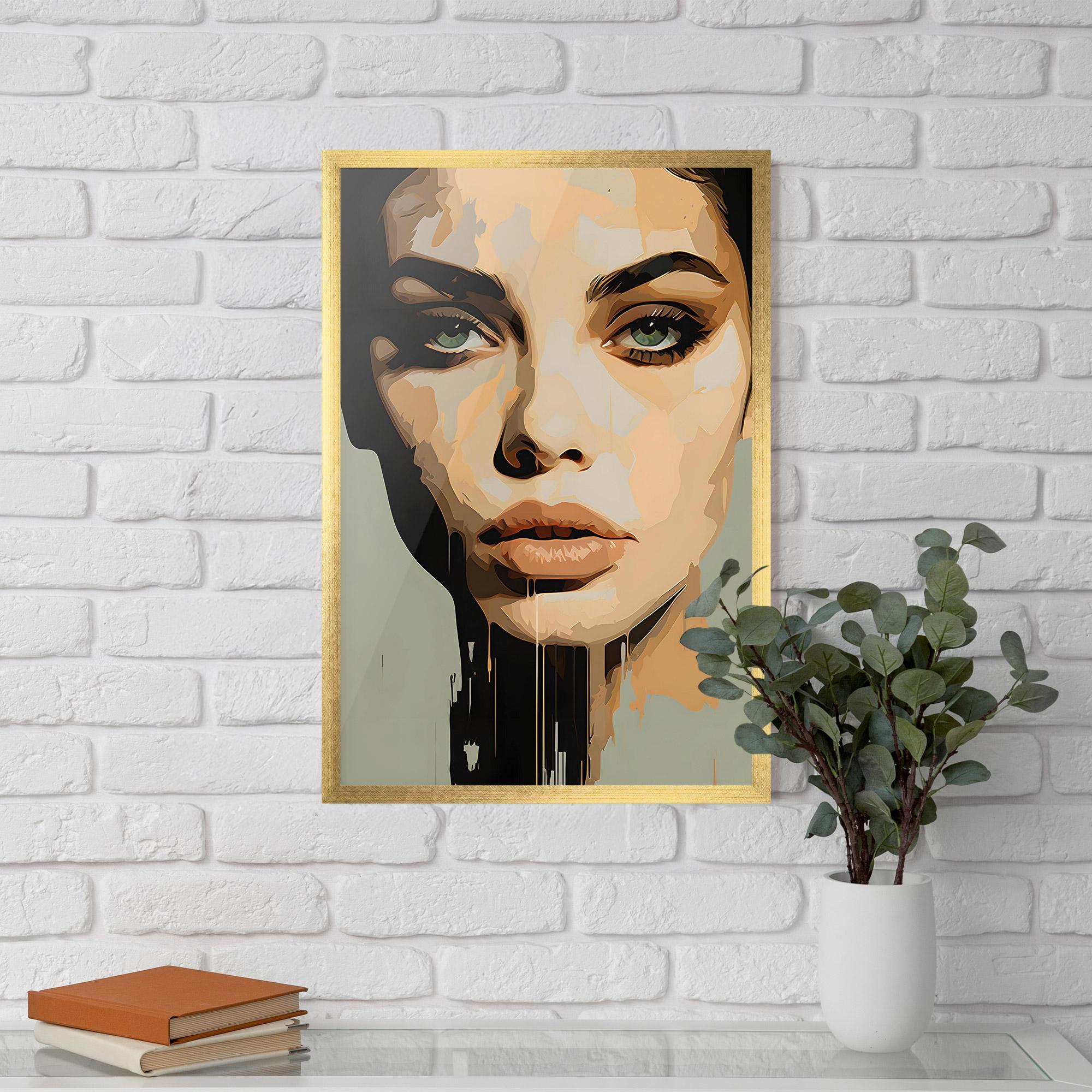 Poster Înrămat Apologetic Face mockup 5