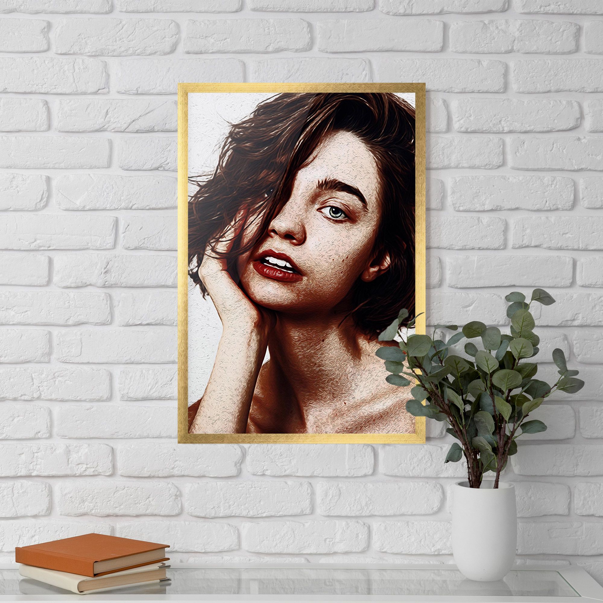 Grey Eye Portrait mockup 5