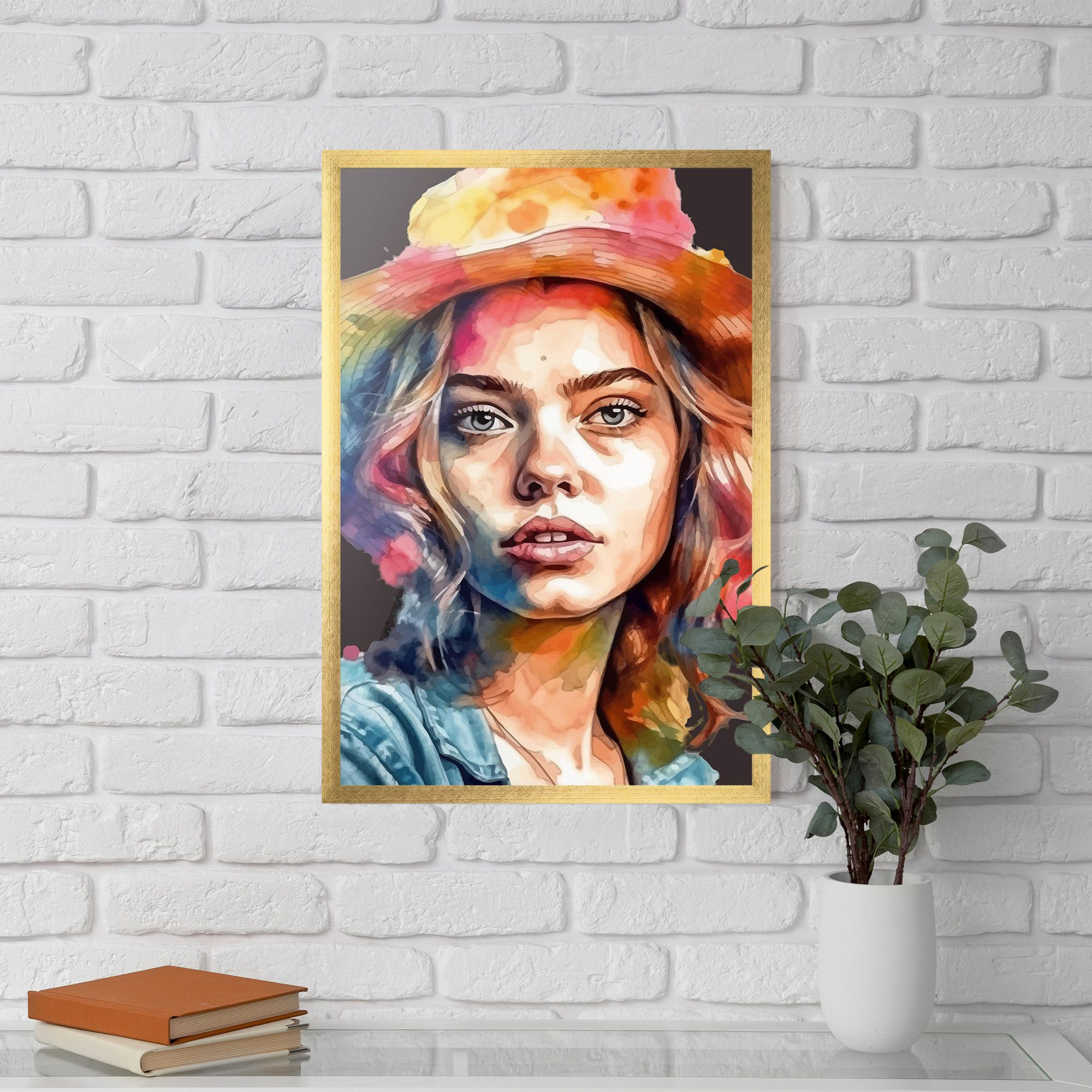 Hat Portrait Girl mockup 5