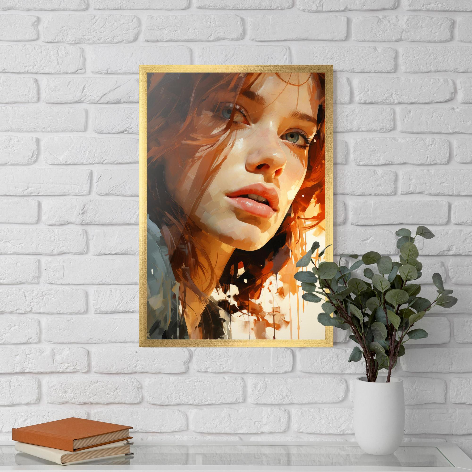 Poster Înrămat Pretty Woman Portrait mockup 5