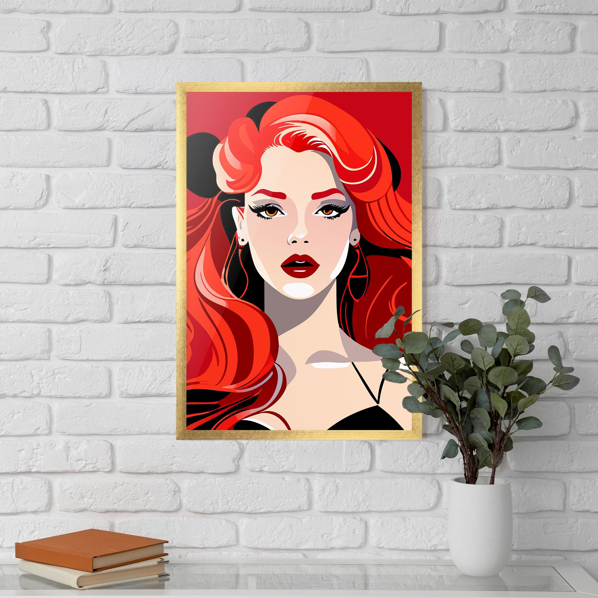 Red Hair Portrait mockup 5