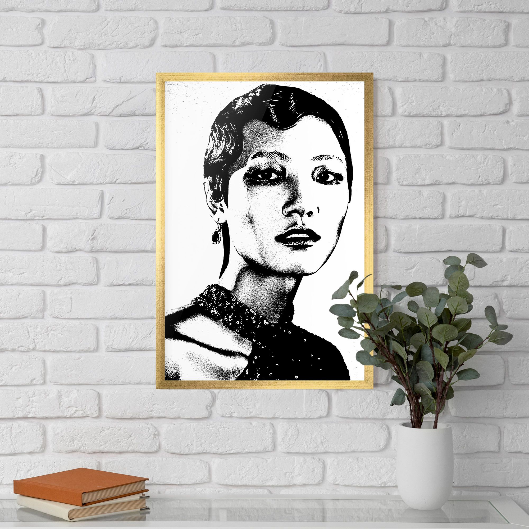 White Black Portrait mockup 5