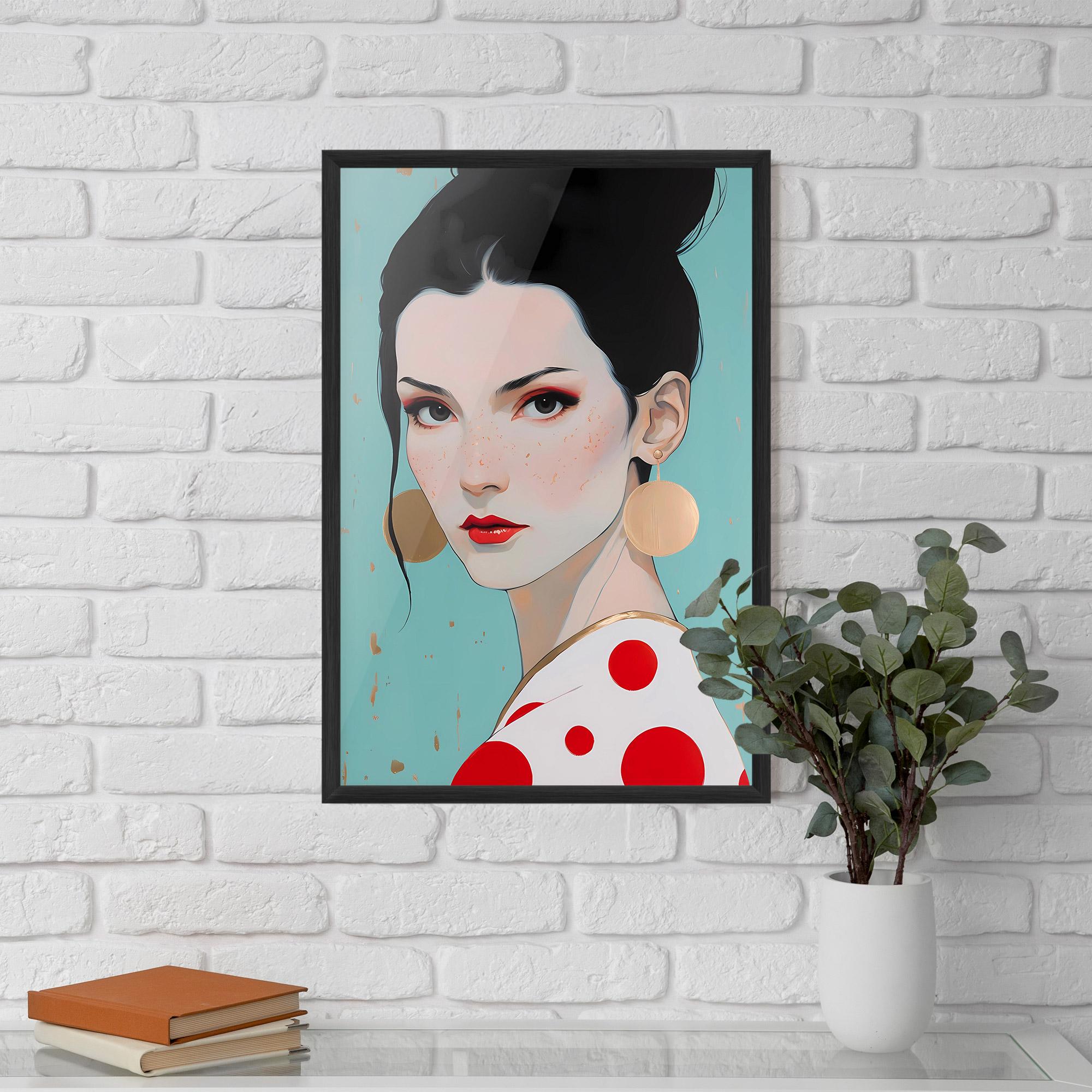 Poster Înrămat Asian Style Portrait mockup 5