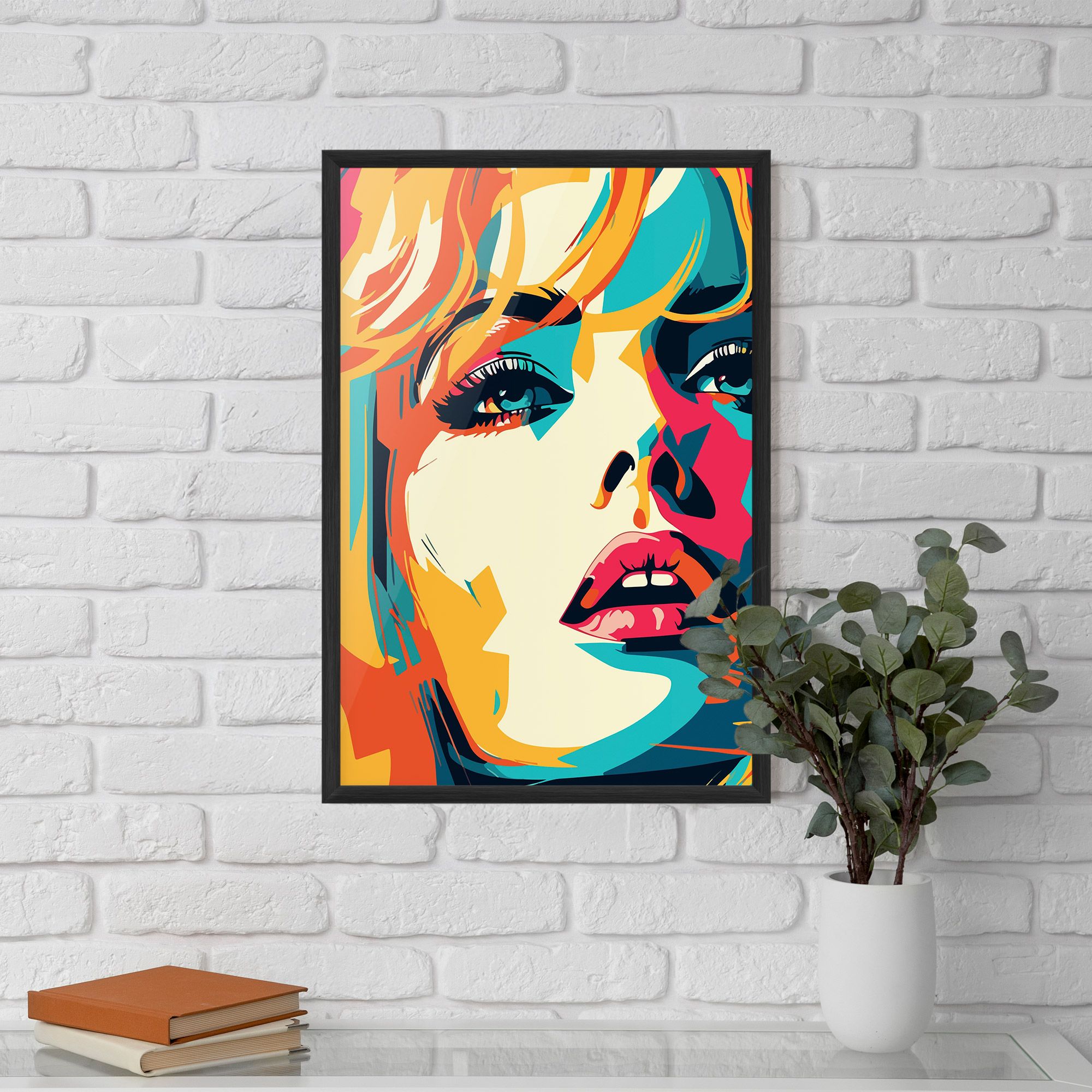 Blonde Girl Portrait mockup 5