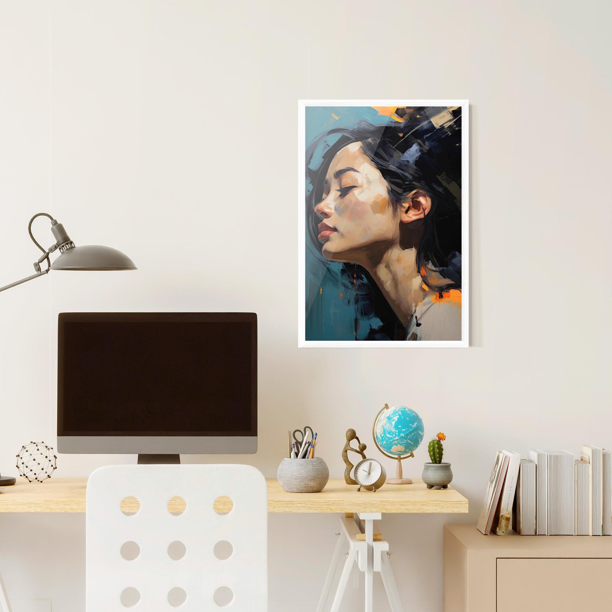 Poster Înrămat Acrylic Asian Portrait mockup 6