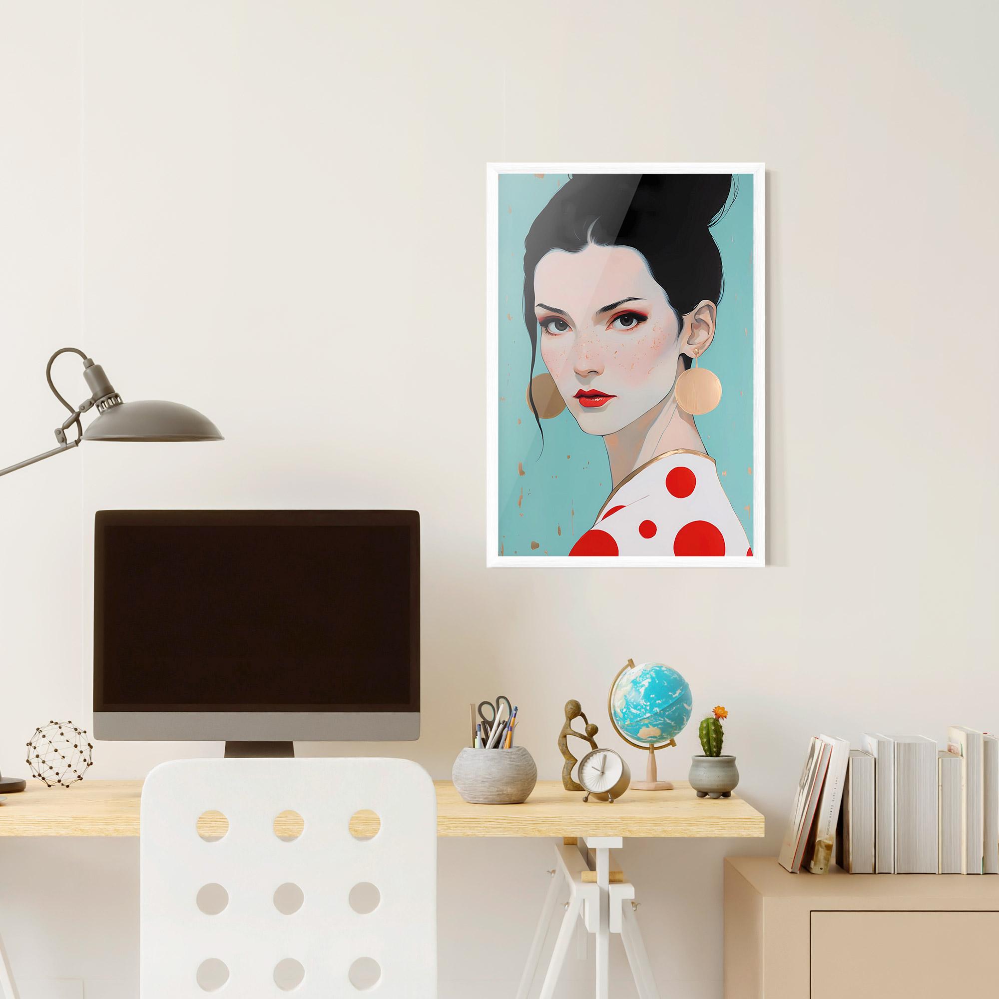 Poster Înrămat Asian Style Portrait mockup 6