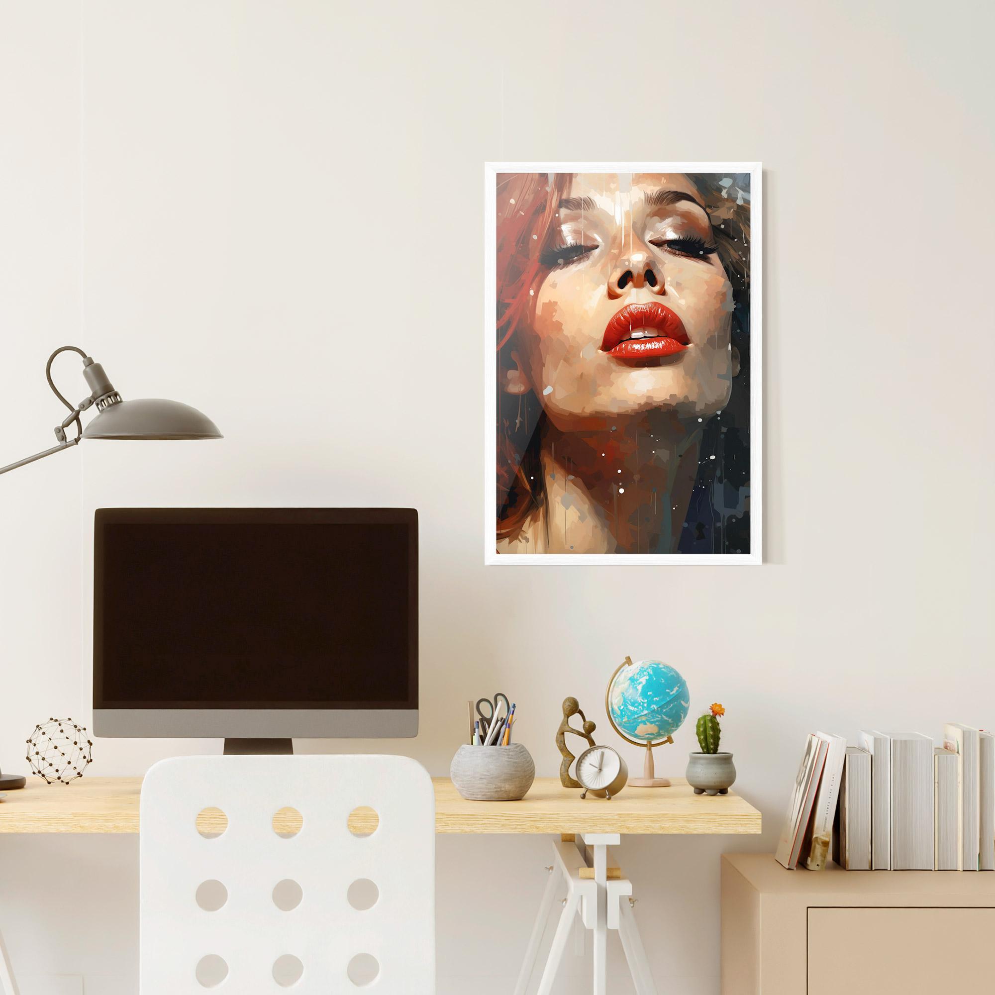 Poster Înrămat Close Up Look Portrait mockup 6