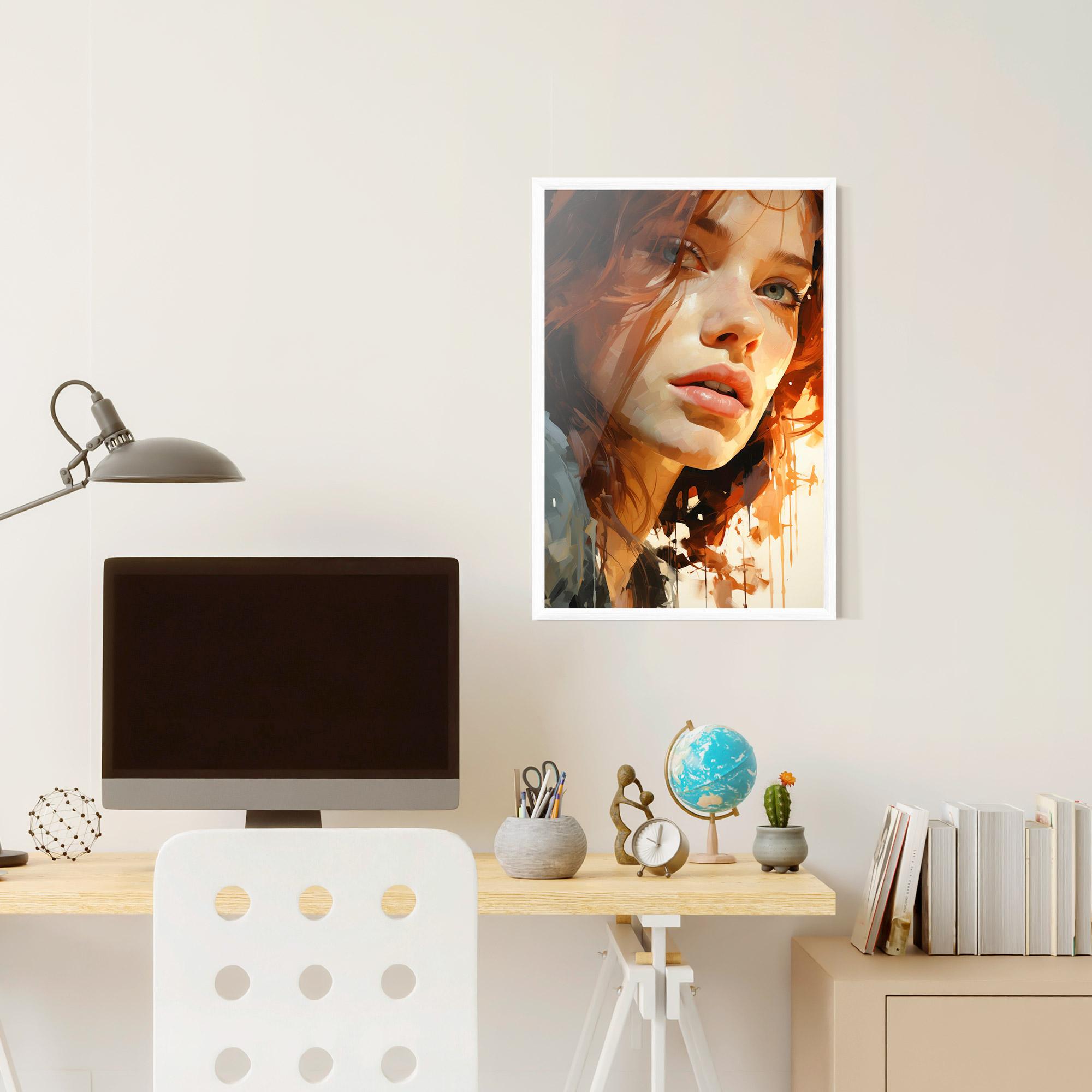 Poster Înrămat Pretty Woman Portrait mockup 6