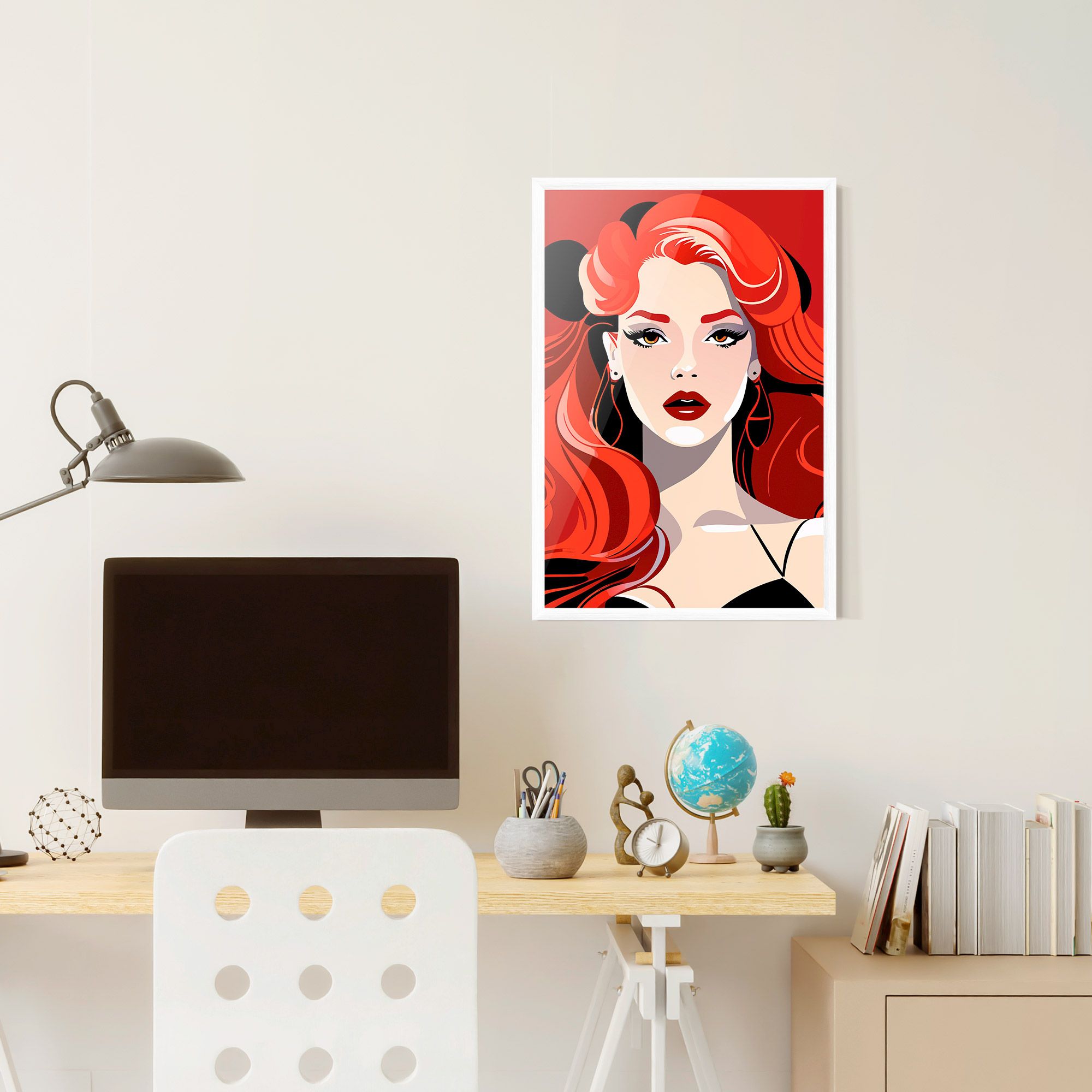 Red Hair Portrait mockup 6