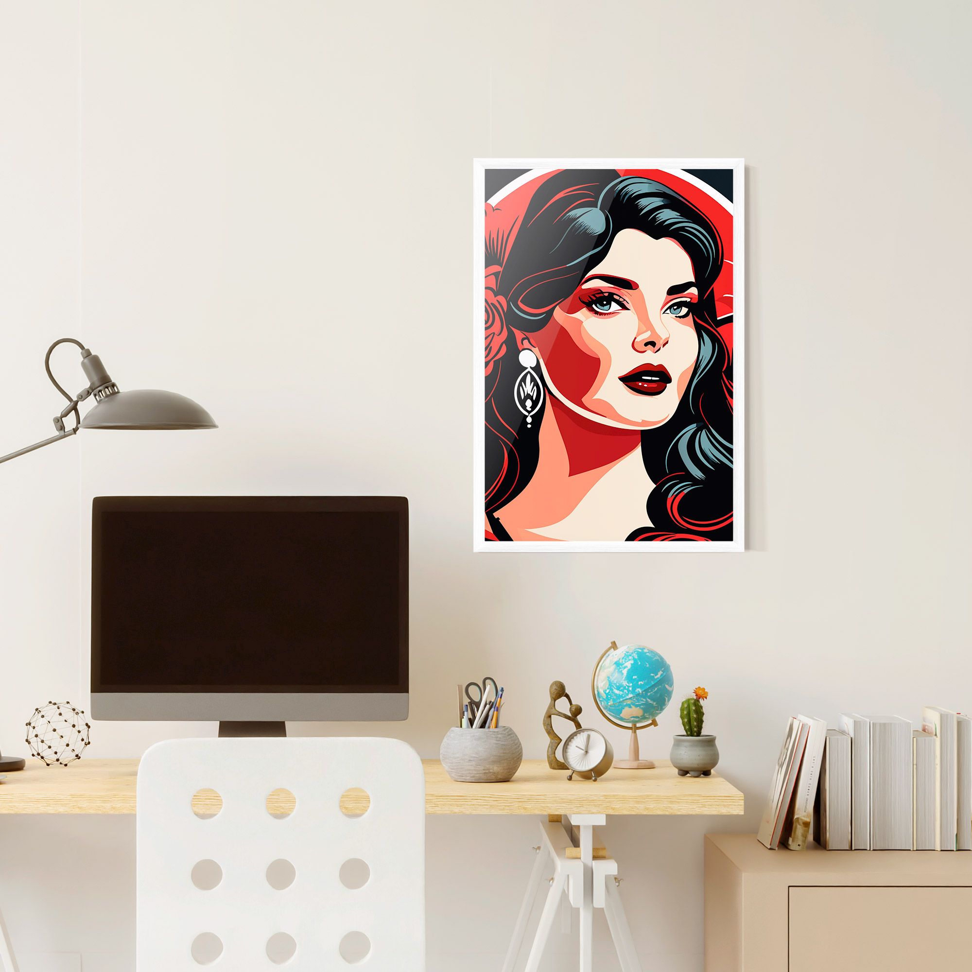 Red Light Portrait mockup 6