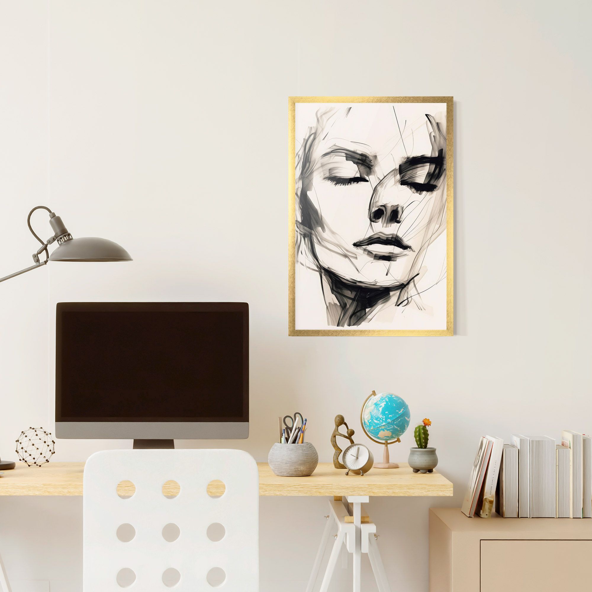 Continuous Line Woman mockup 6