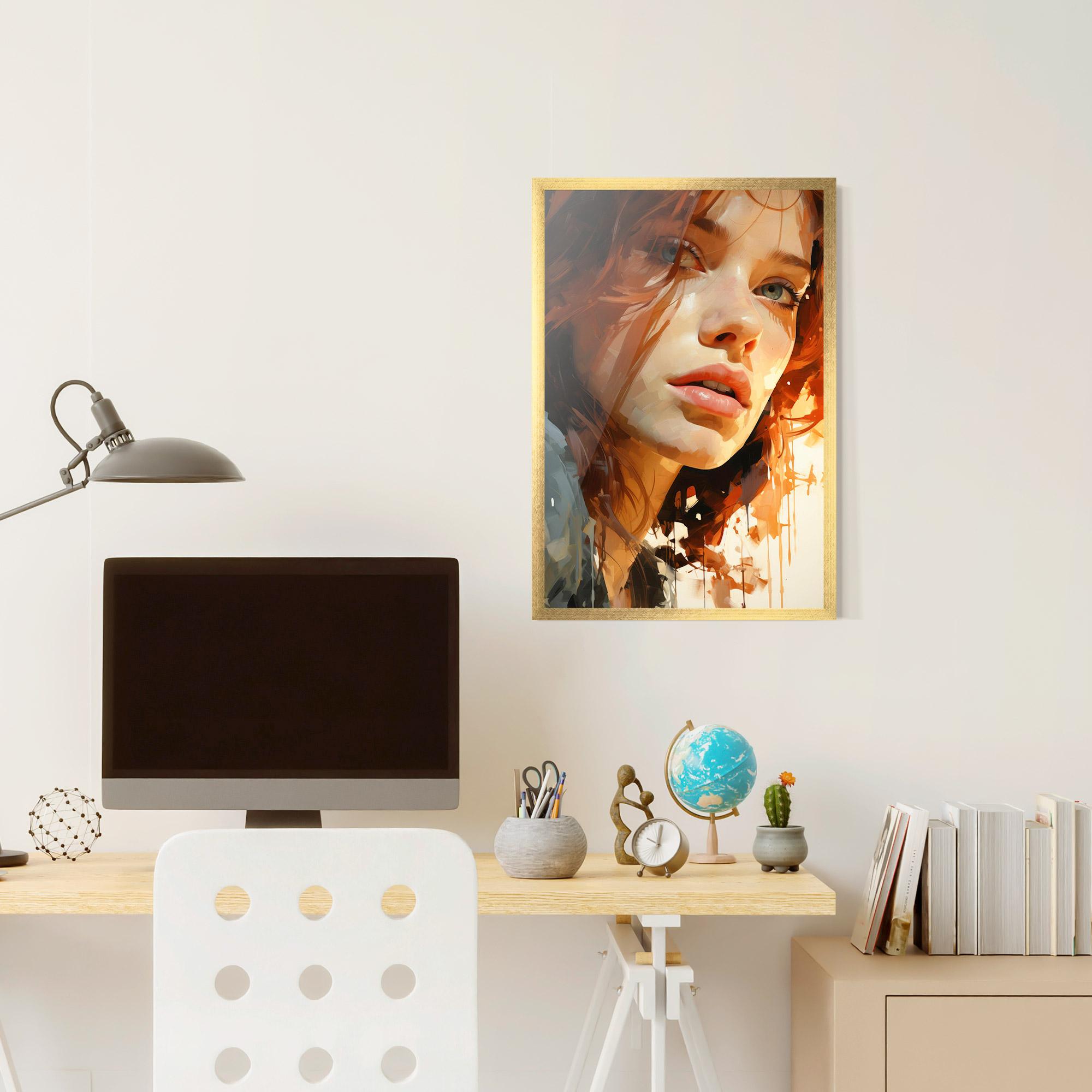 Poster Înrămat Pretty Woman Portrait mockup 6