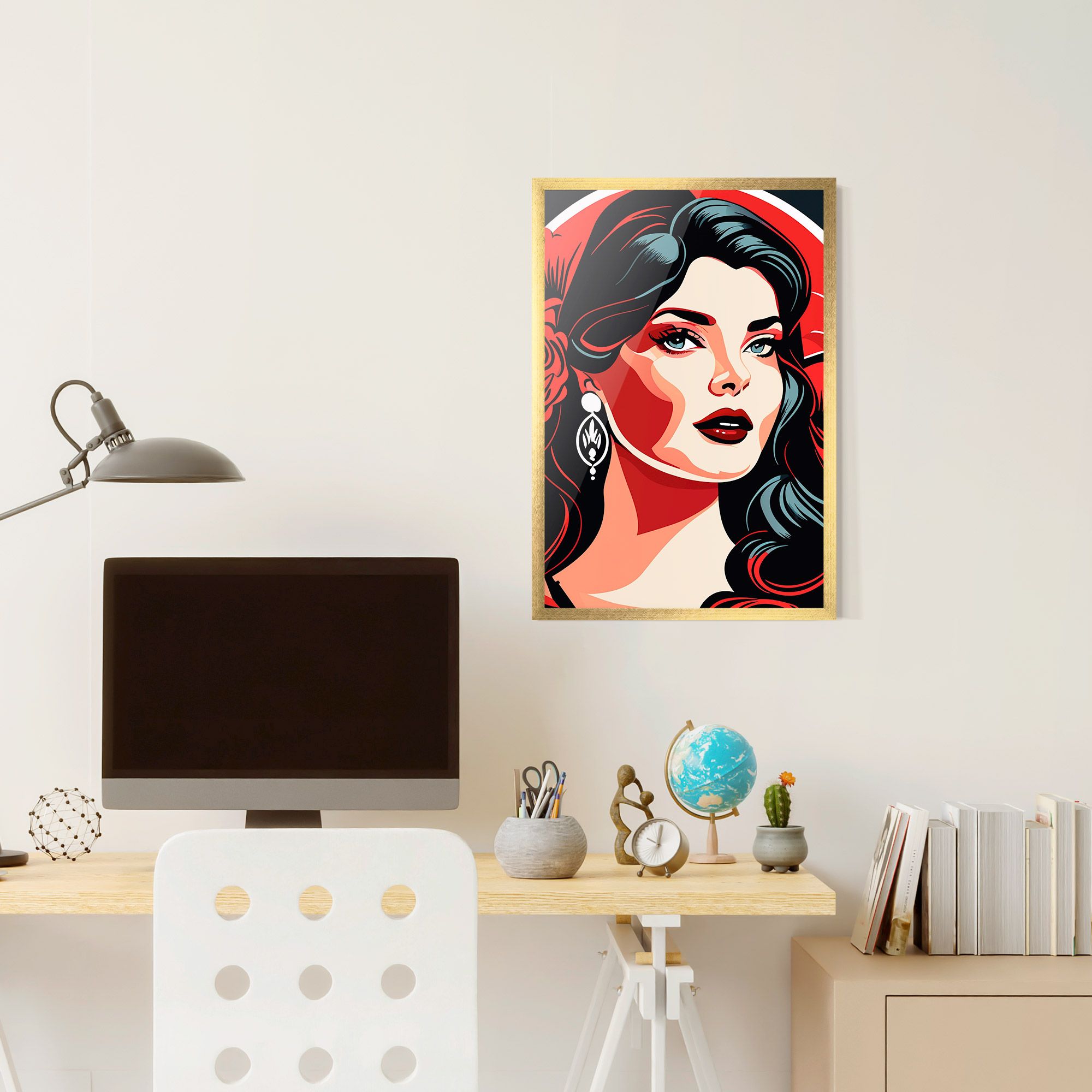 Red Light Portrait mockup 6