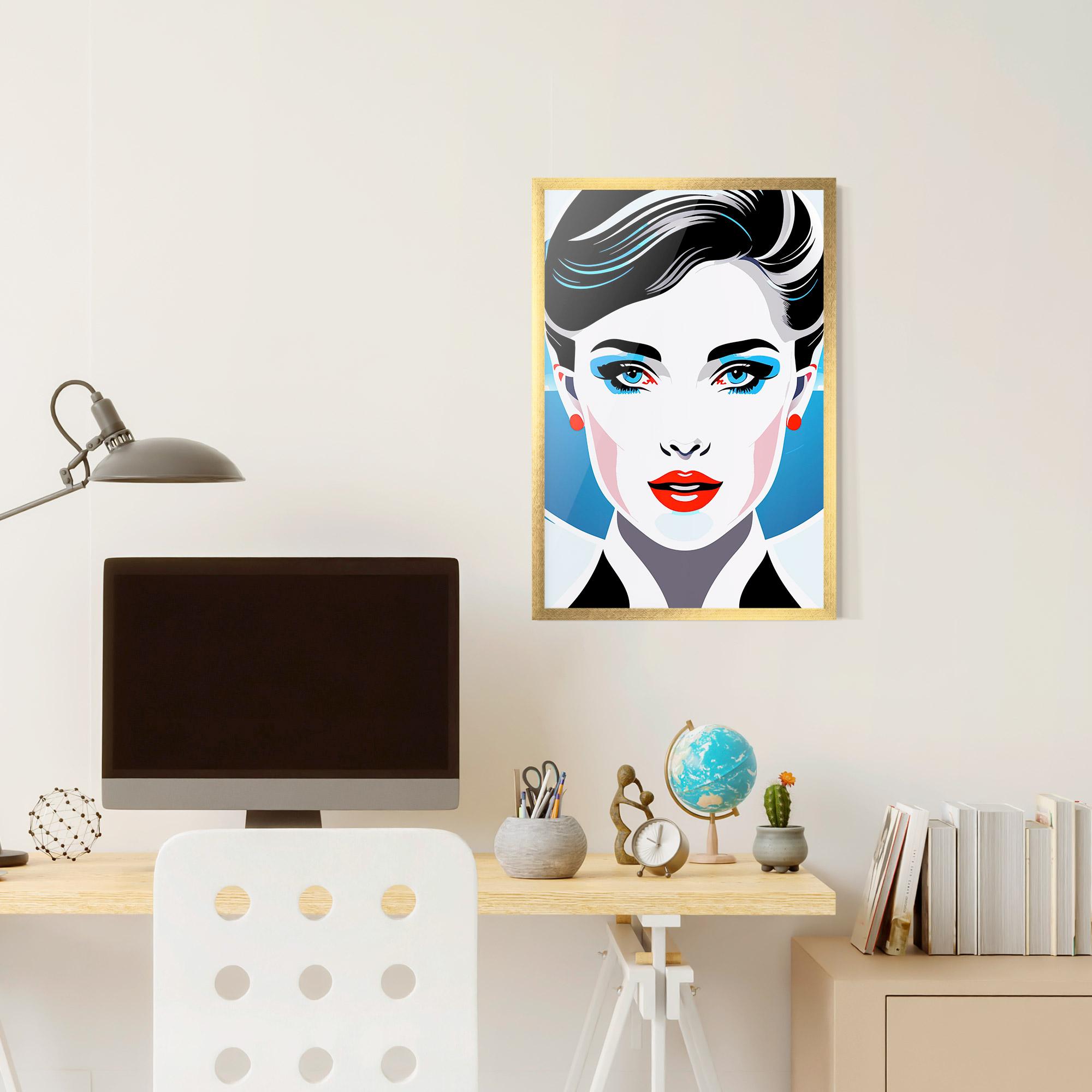 Poster Înrămat Smart Woman Portrait mockup 6