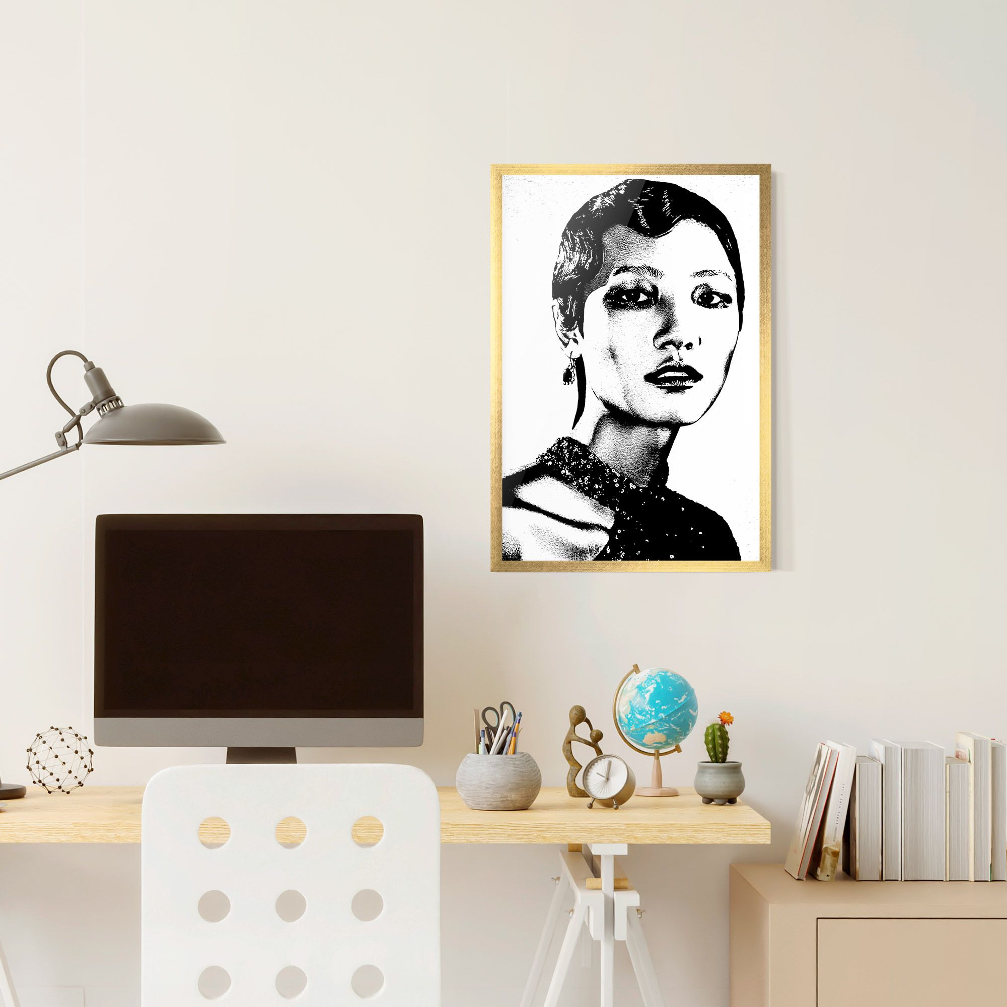 White Black Portrait mockup 6