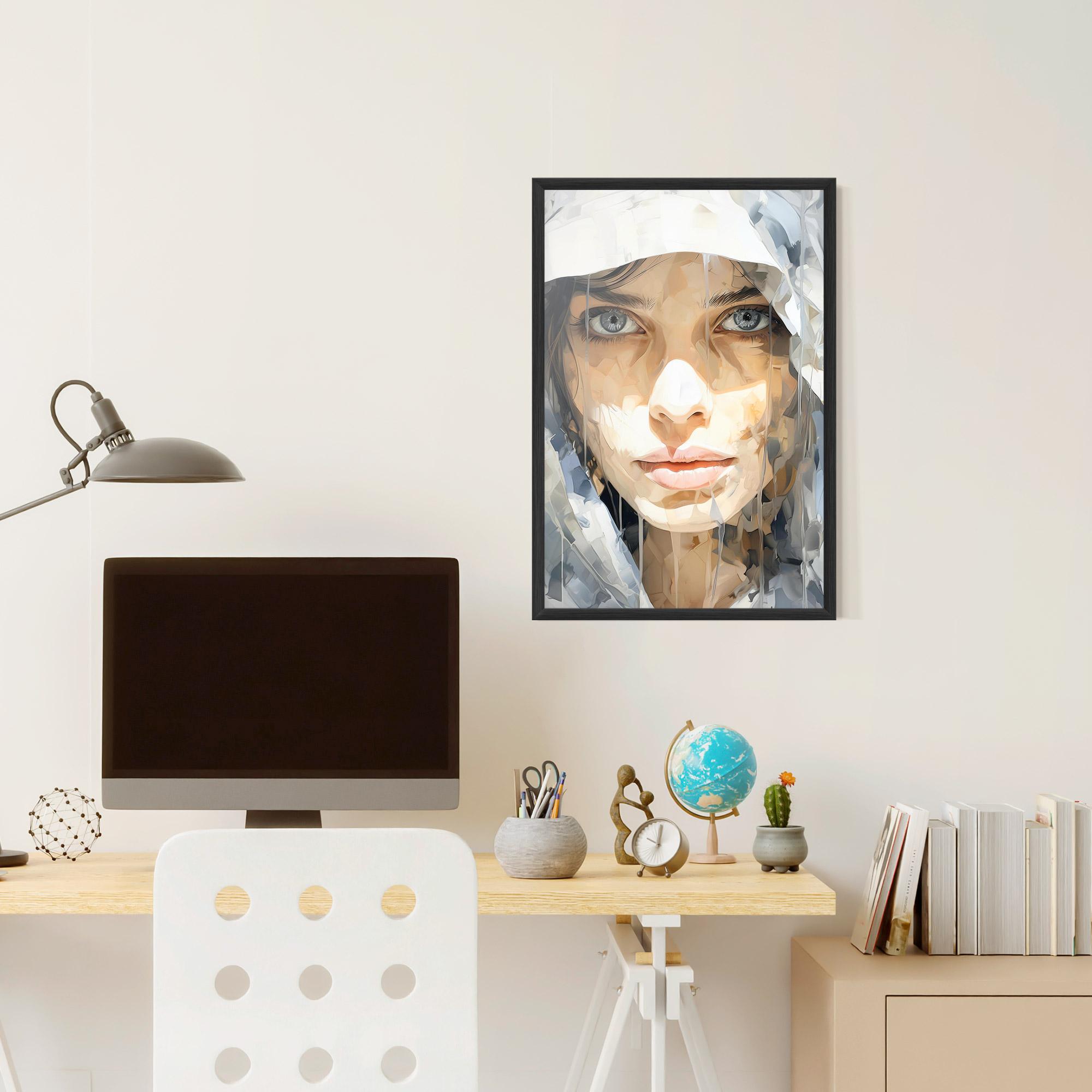 Poster Înrămat Close Up Portrait mockup 6