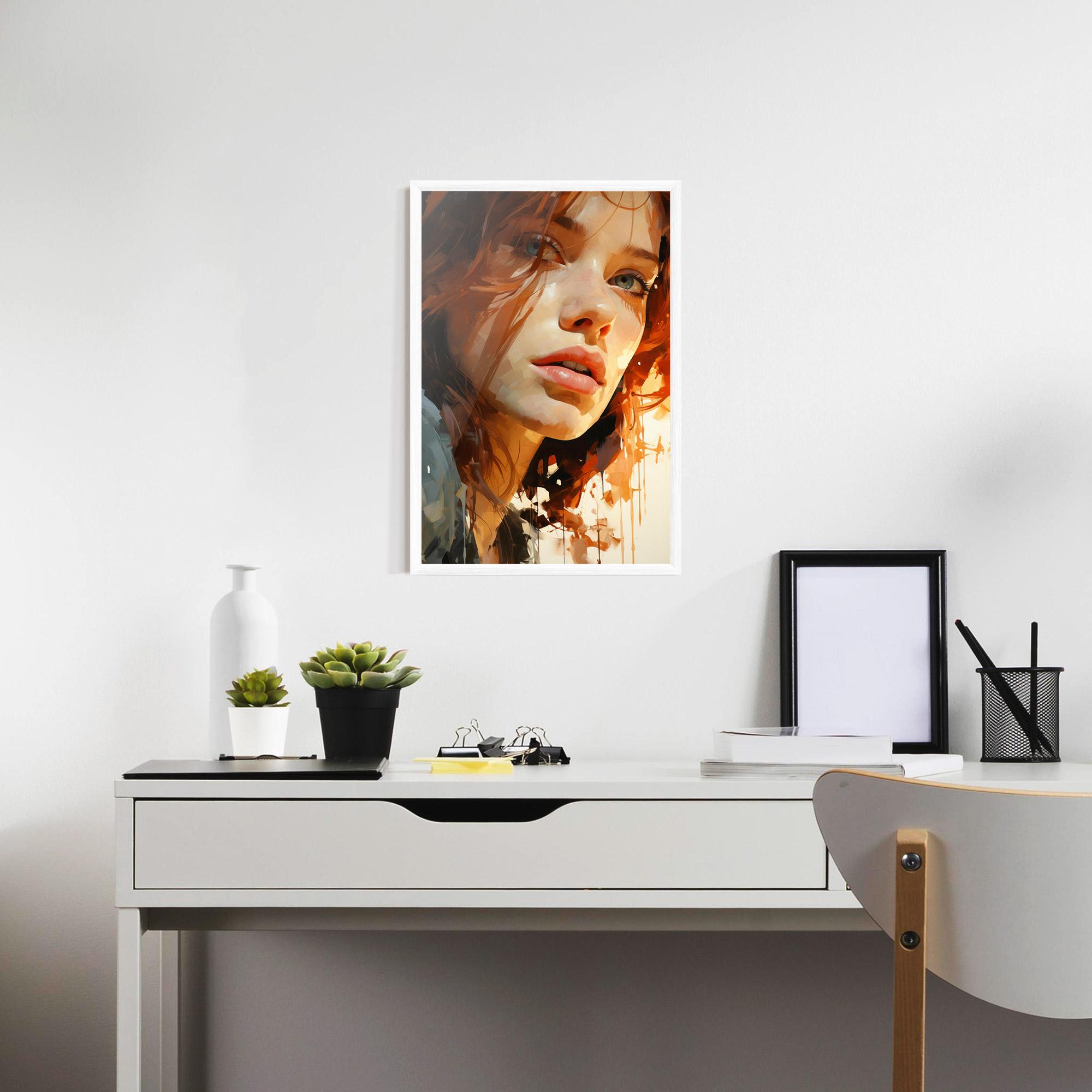 Poster Înrămat Pretty Woman Portrait mockup 7