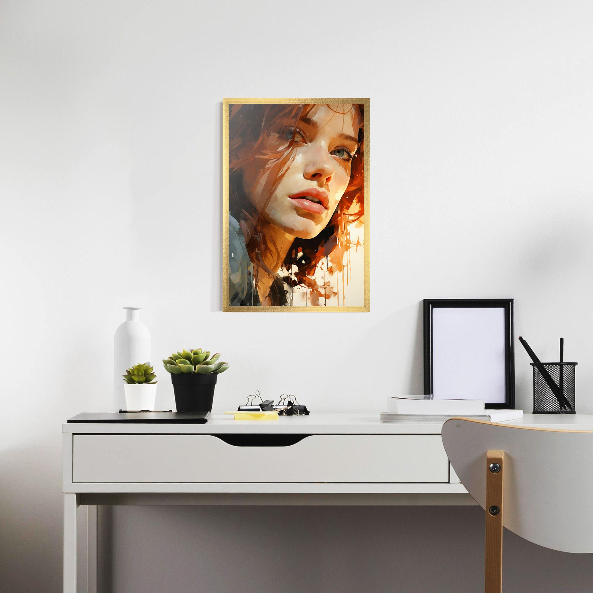 Poster Înrămat Pretty Woman Portrait mockup 7